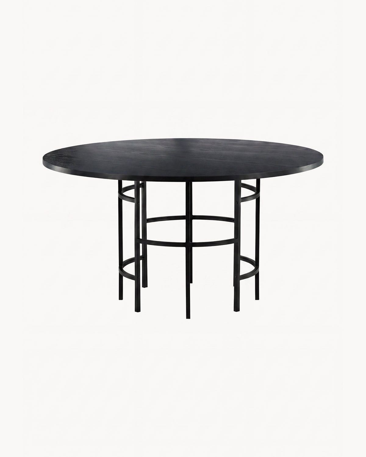 Tavolo da pranzo rotondo con base in metallo Copenhagen