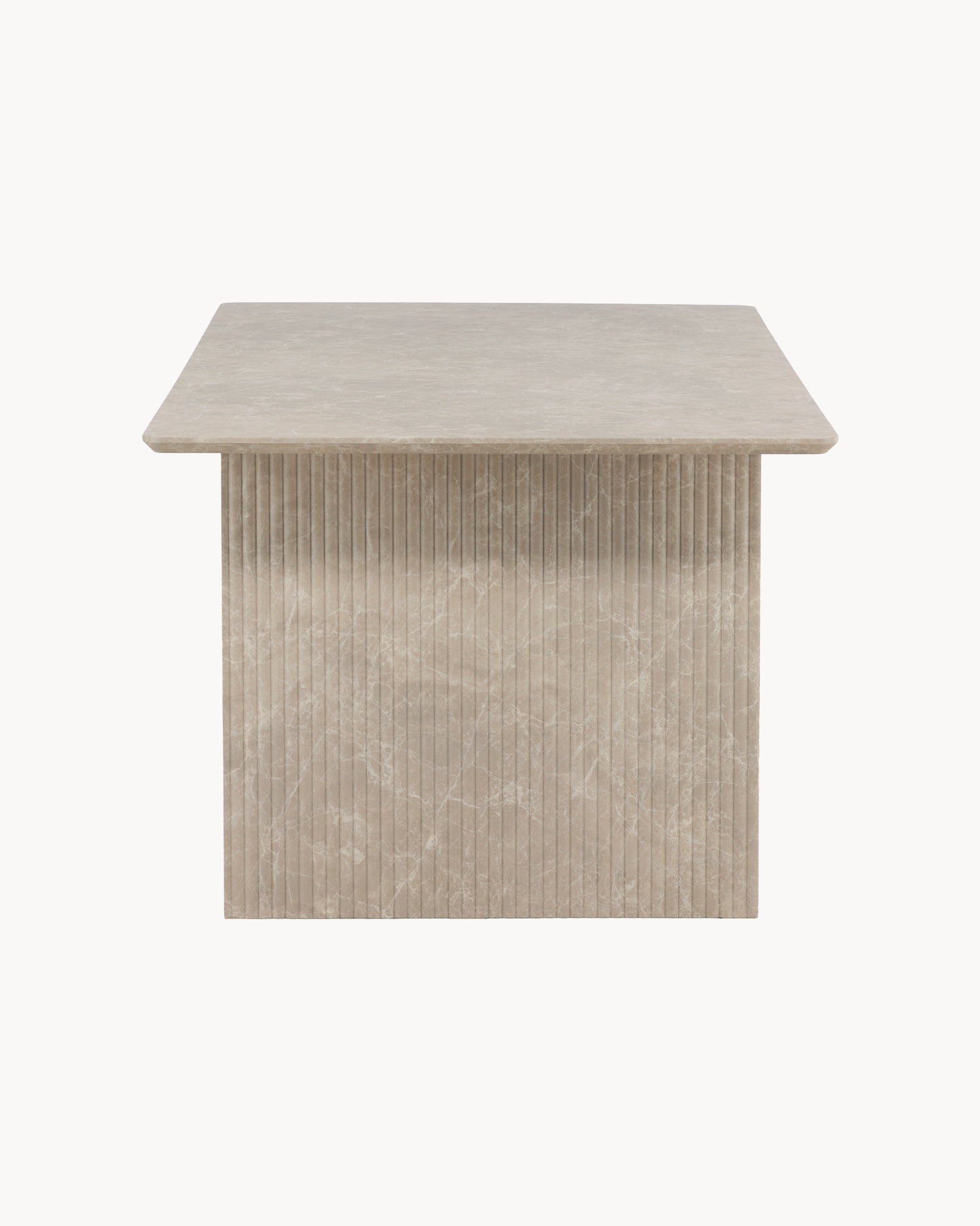 Tavolo da pranzo rettangolare effetto pietra Vail