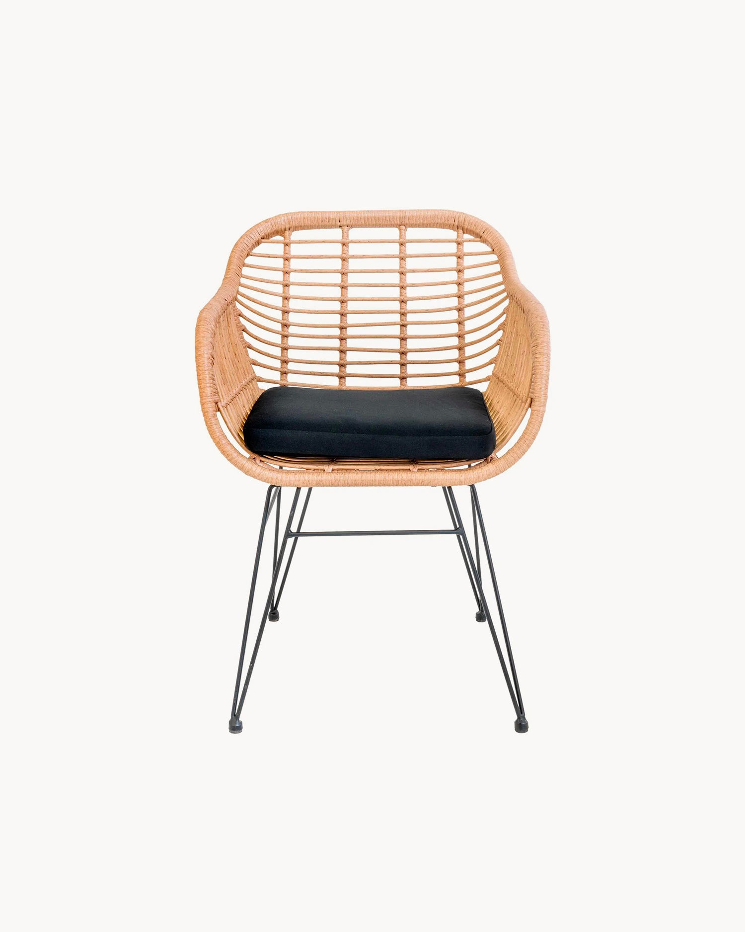 Set 2 sedie da esterno in rattan sintetico Vivienne