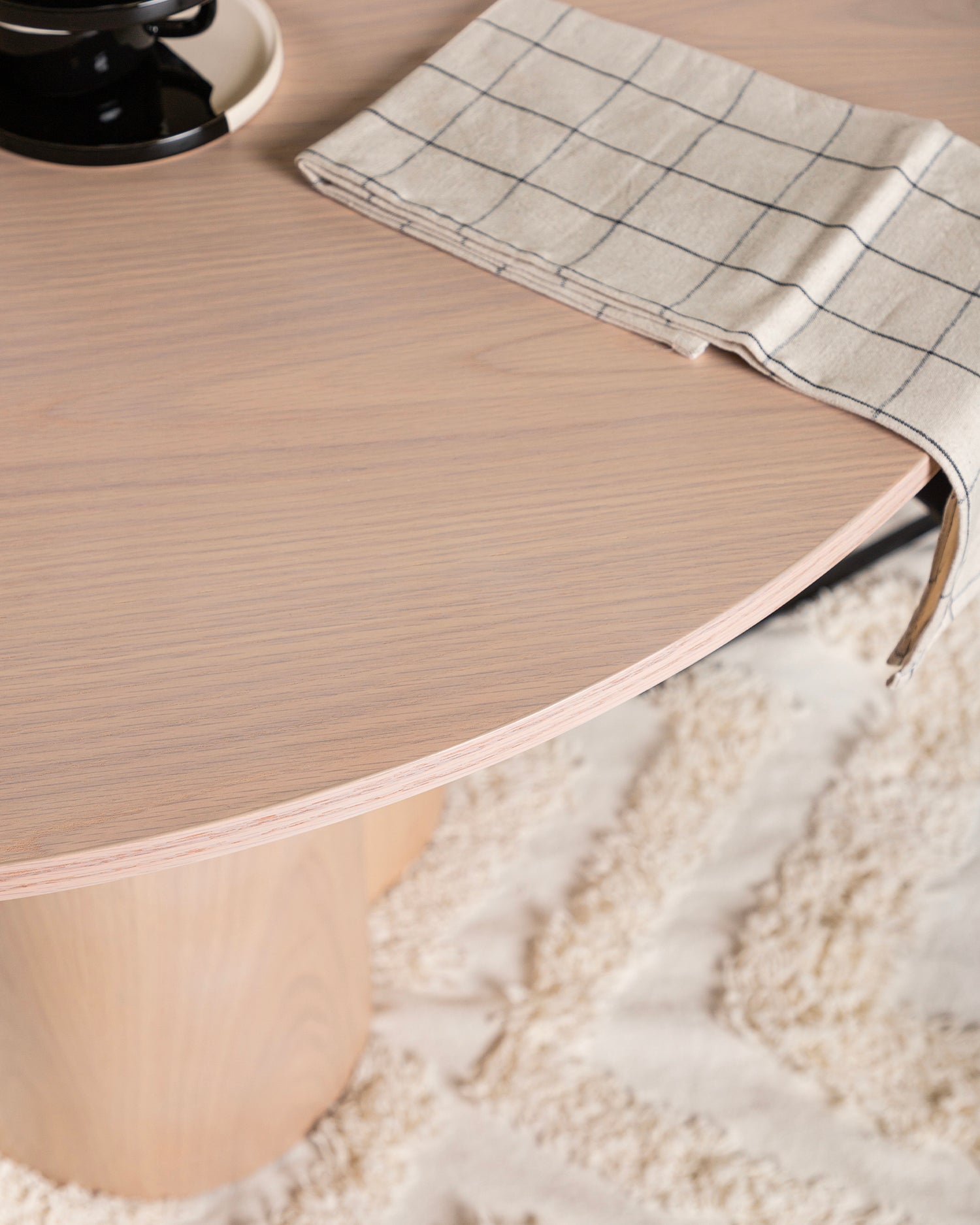 Tavolo da pranzo rotondo in legno Olivia