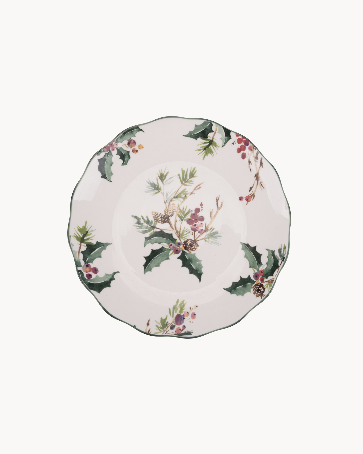 Servizio piatti 18 pezzi in porcellana Vintage Christmas