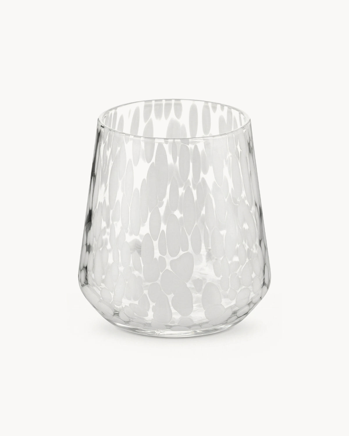 Set 6 bicchieri acqua in vetro decorato Candy - Vetro