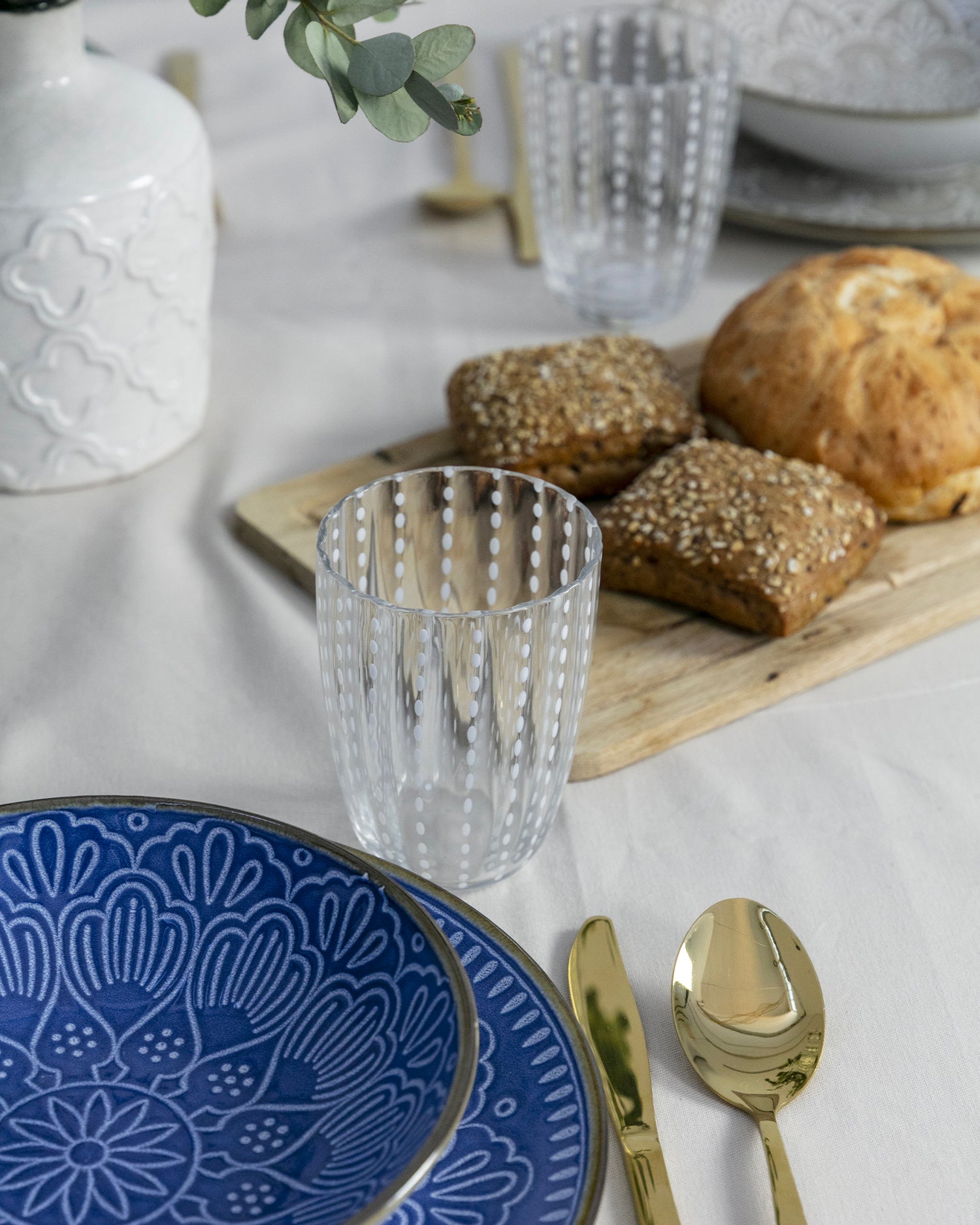 Bicchieri in vetro con pois Kalahari