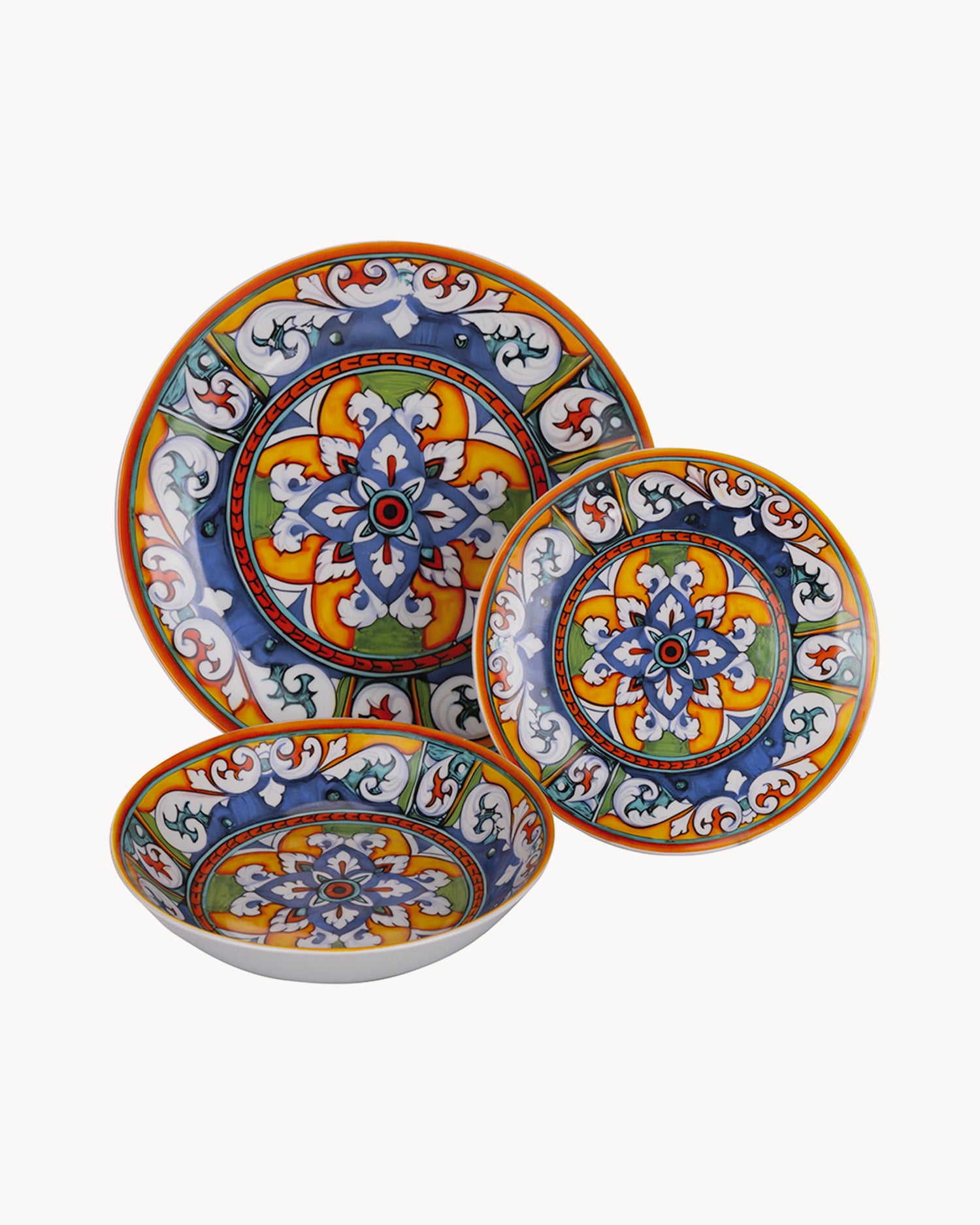 Servizio piatti in porcellana La Tradizione, 6 persone