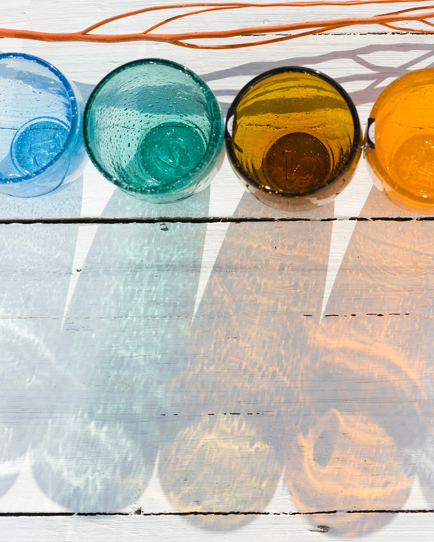 Set 6 bicchieri in vetro soffiato Acapulco