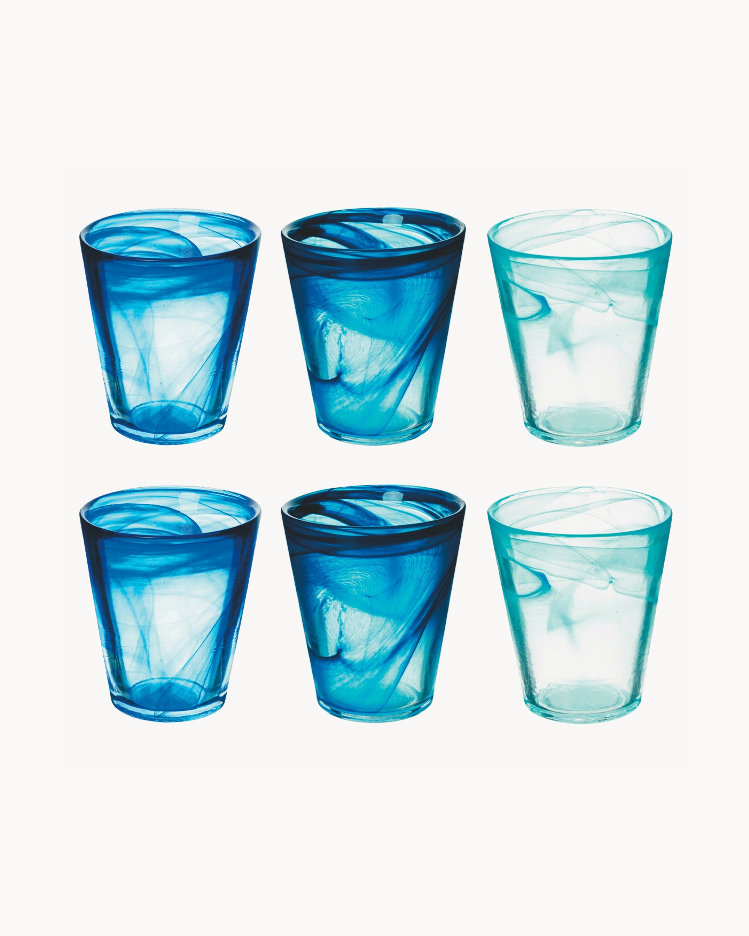 Bicchieri acqua in vetro Alabastro Ocean