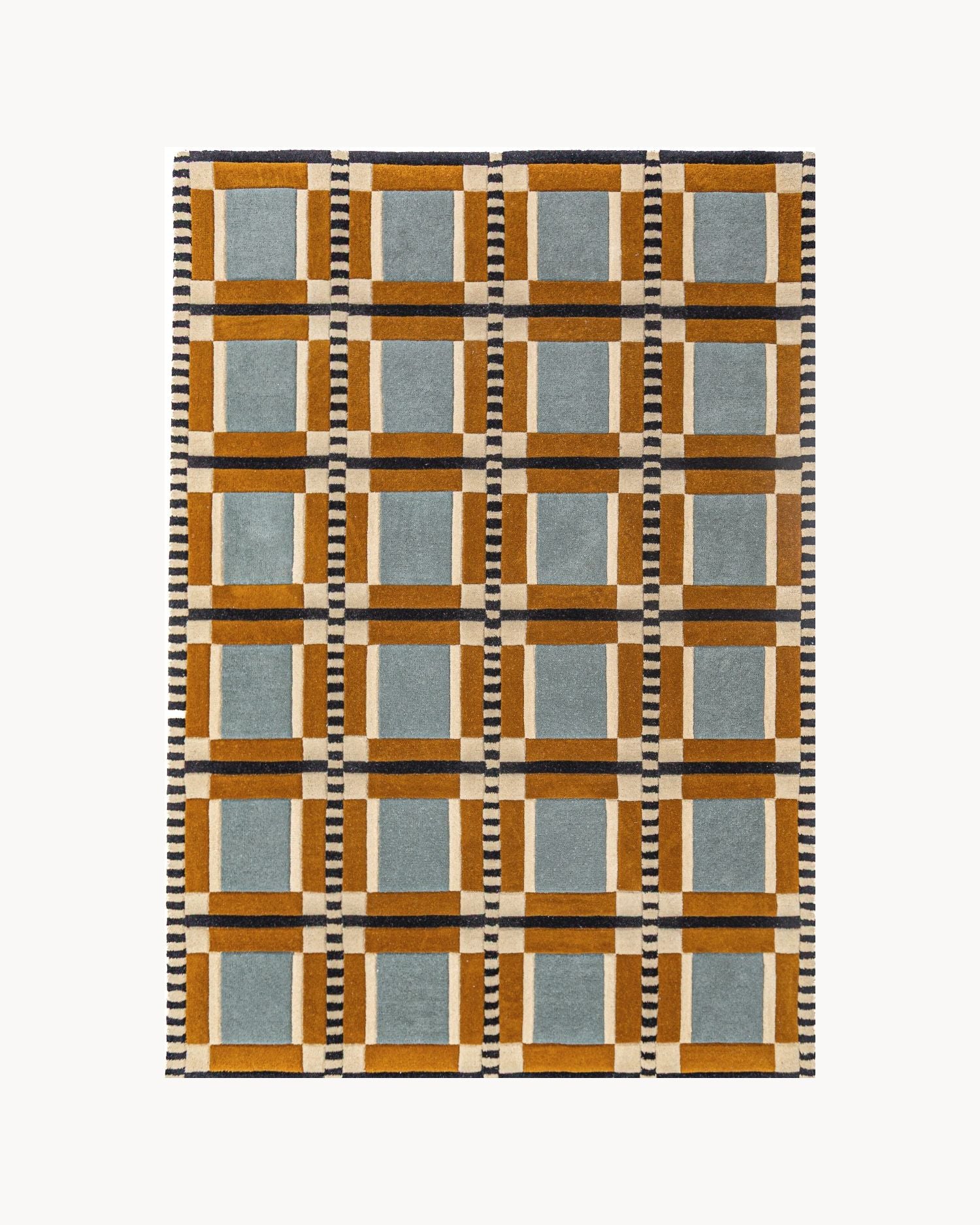 Tappeto in lana a scacchi Quadro