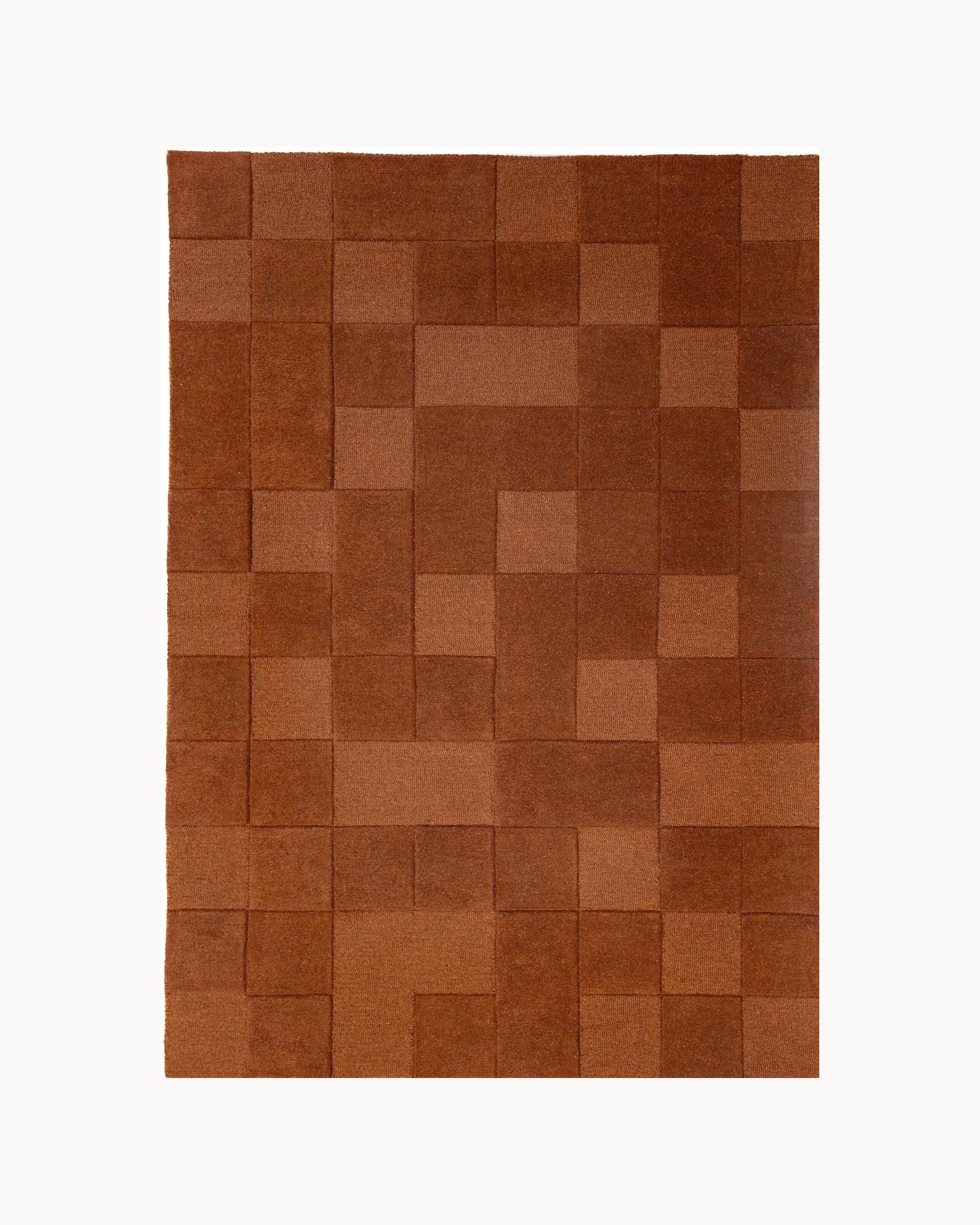 Tappeto moderno in lana Checkerboard