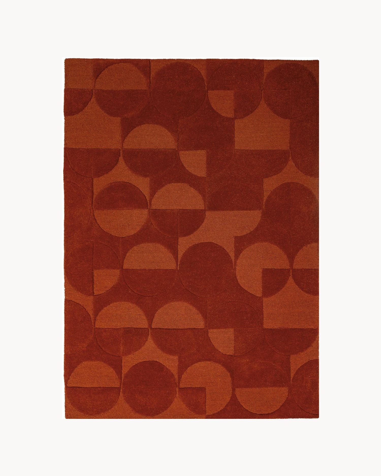 Tappeto geometrico in lana Gigi