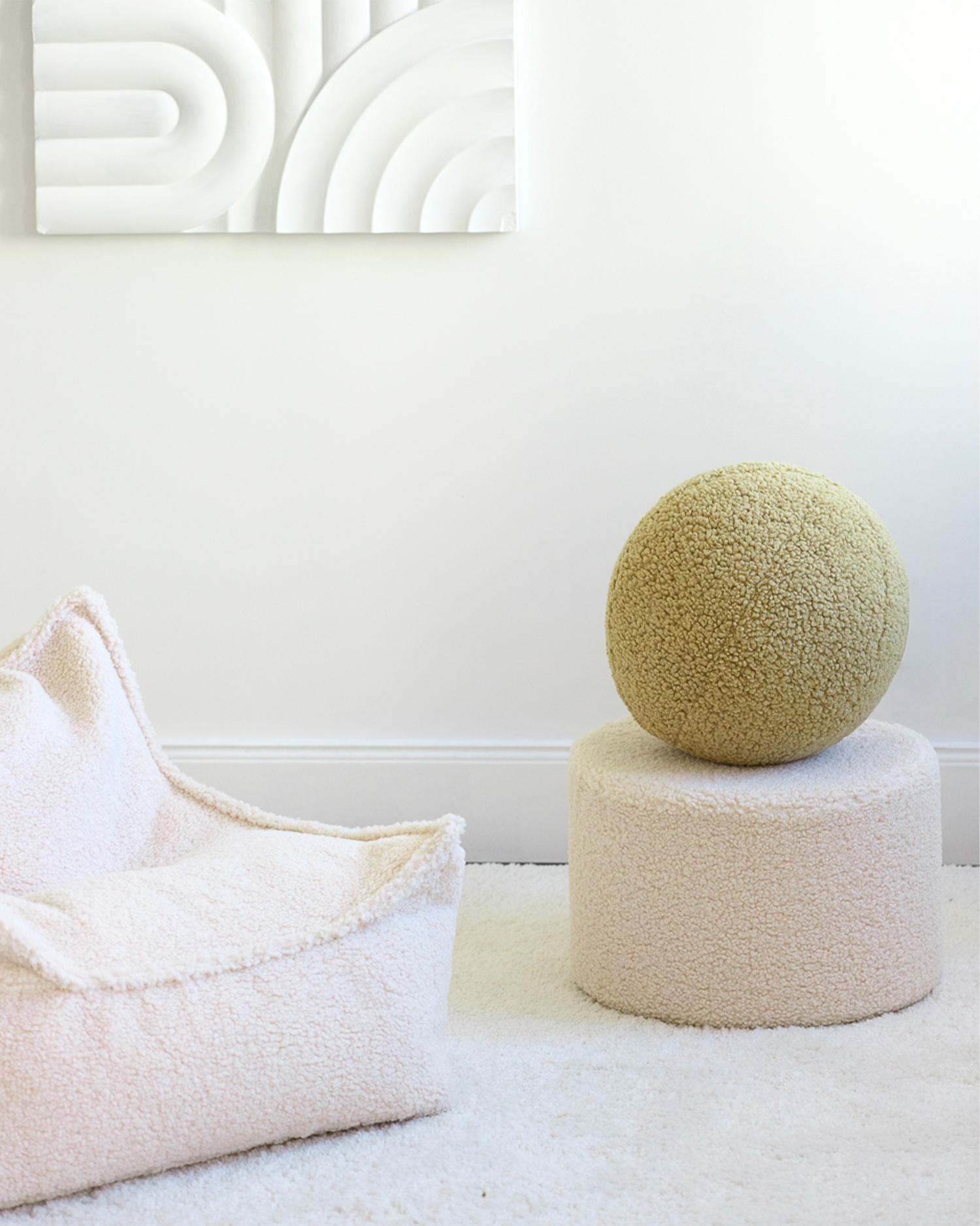 Cuscino in teddy Ball