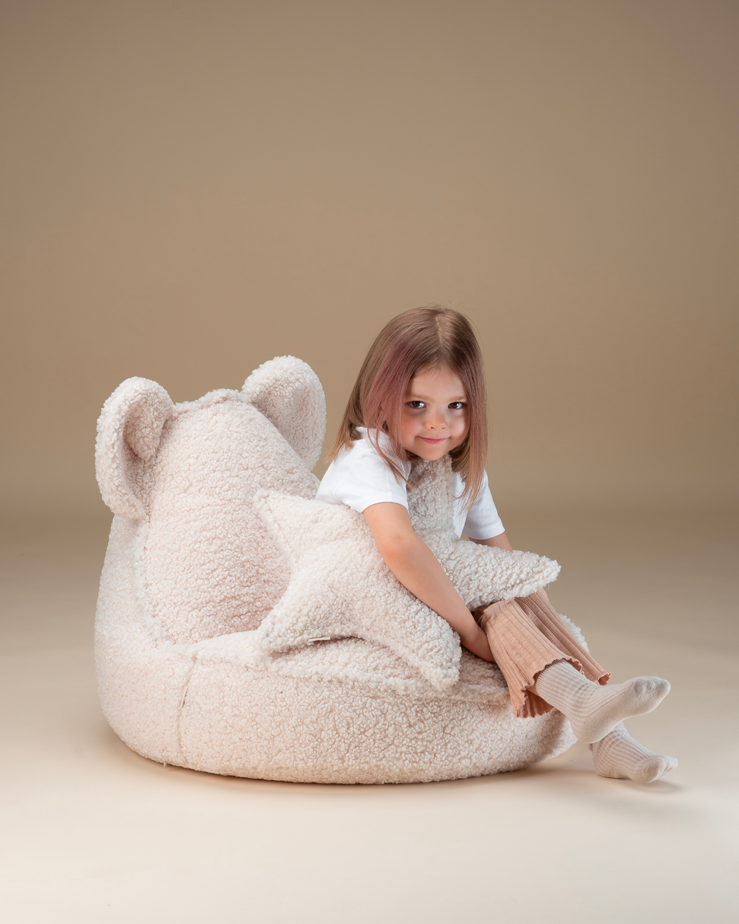Pouf per bambini in teddy Bear