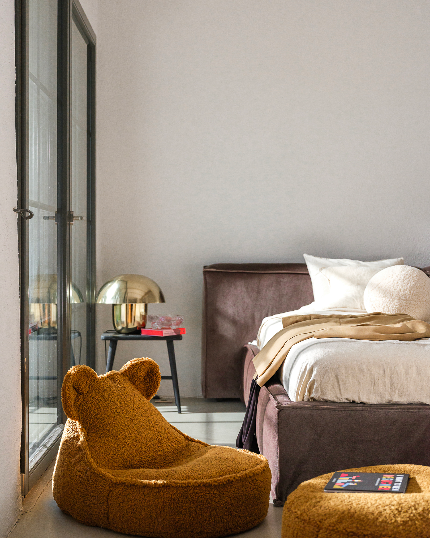 Pouf per bambini in teddy Bear