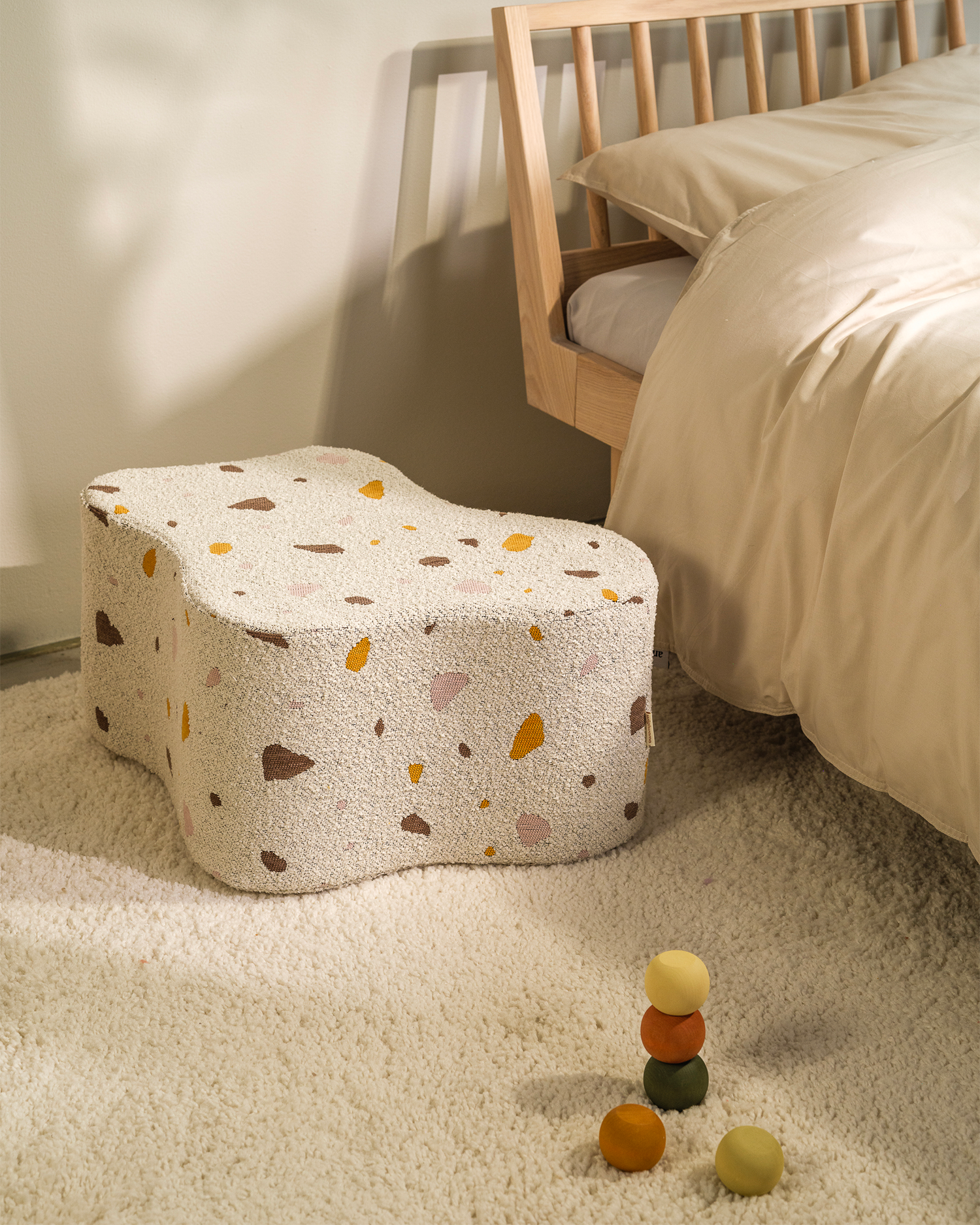Pouf per bambini Cloud Terrazzo