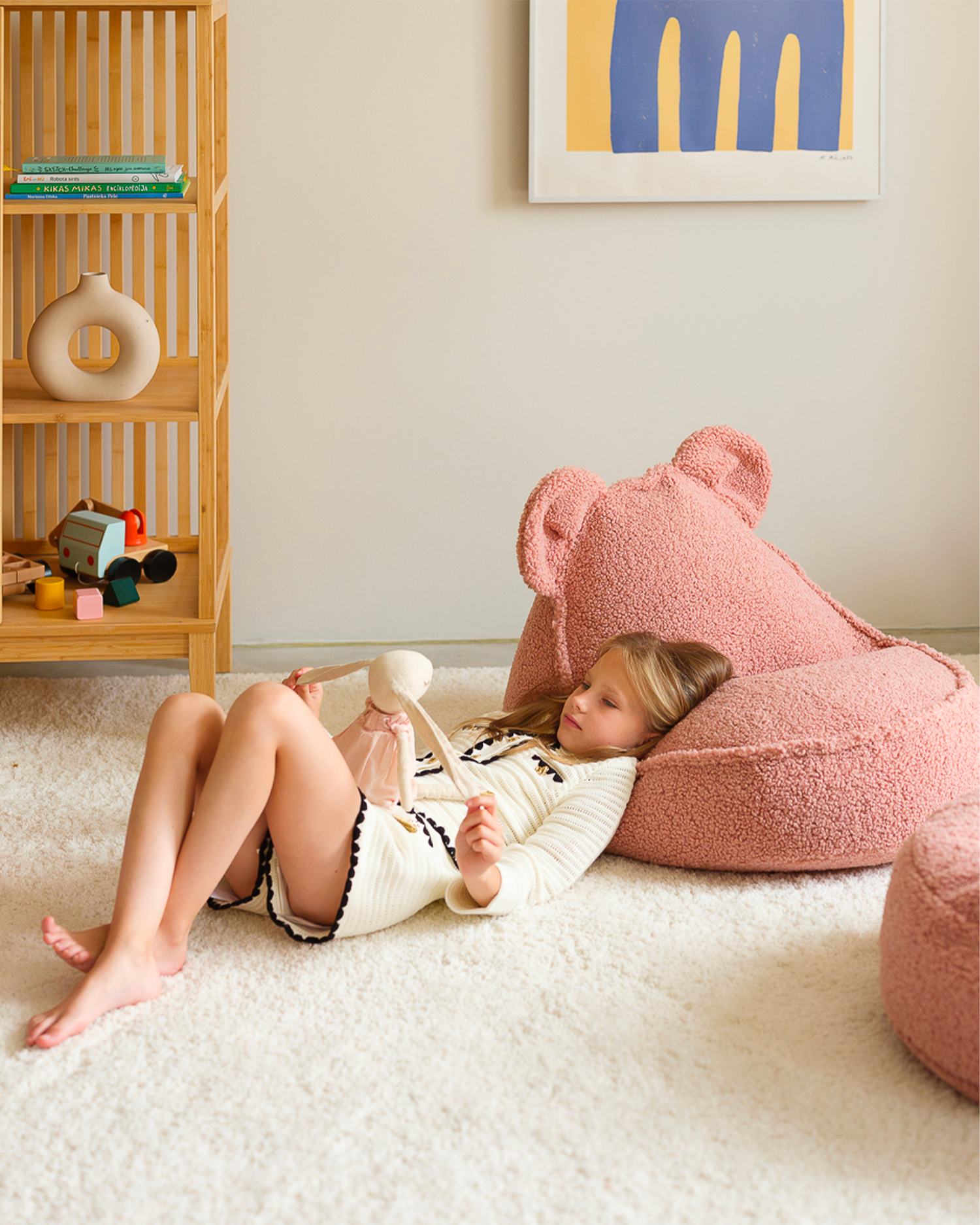 Pouf per bambini in teddy Bear