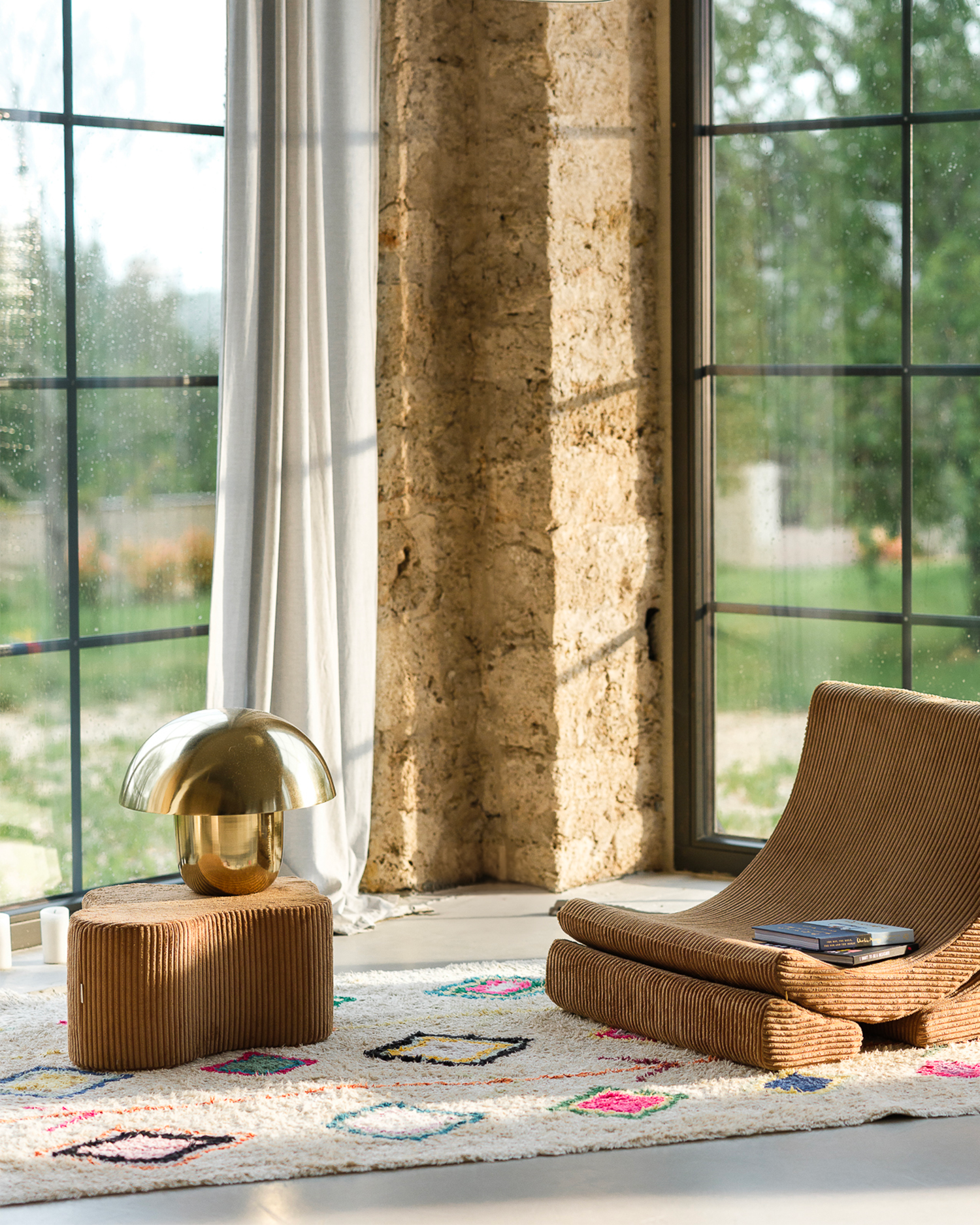 Pouf per bambini in velluto Cloud