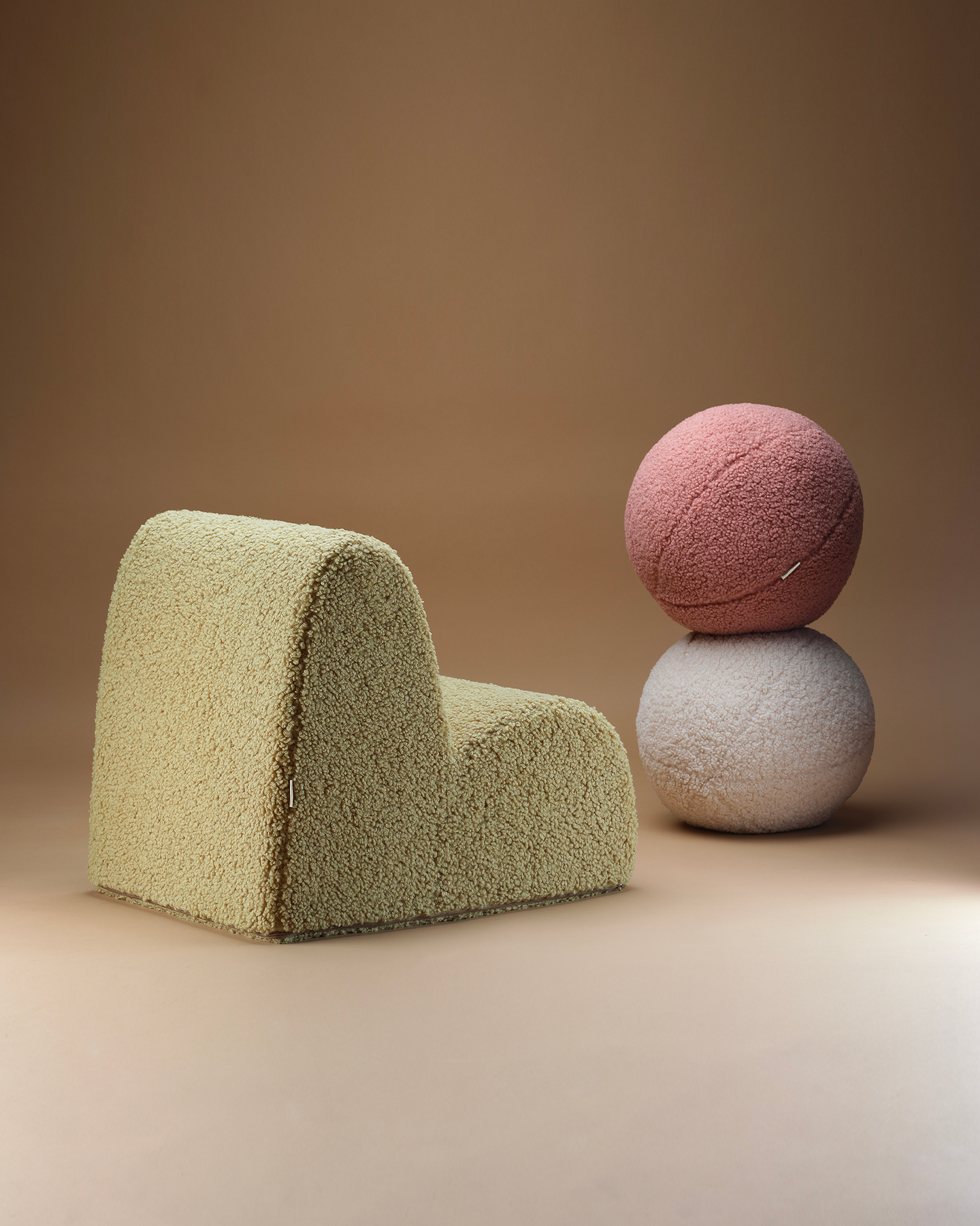 Cuscino in teddy Ball