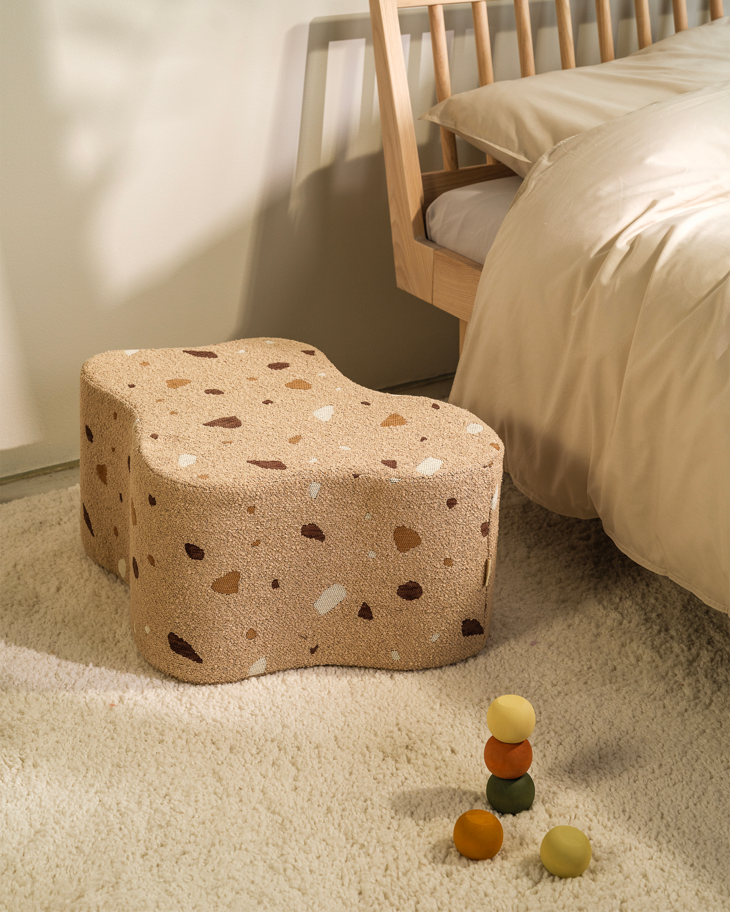 Pouf per bambini Cloud Terrazzo