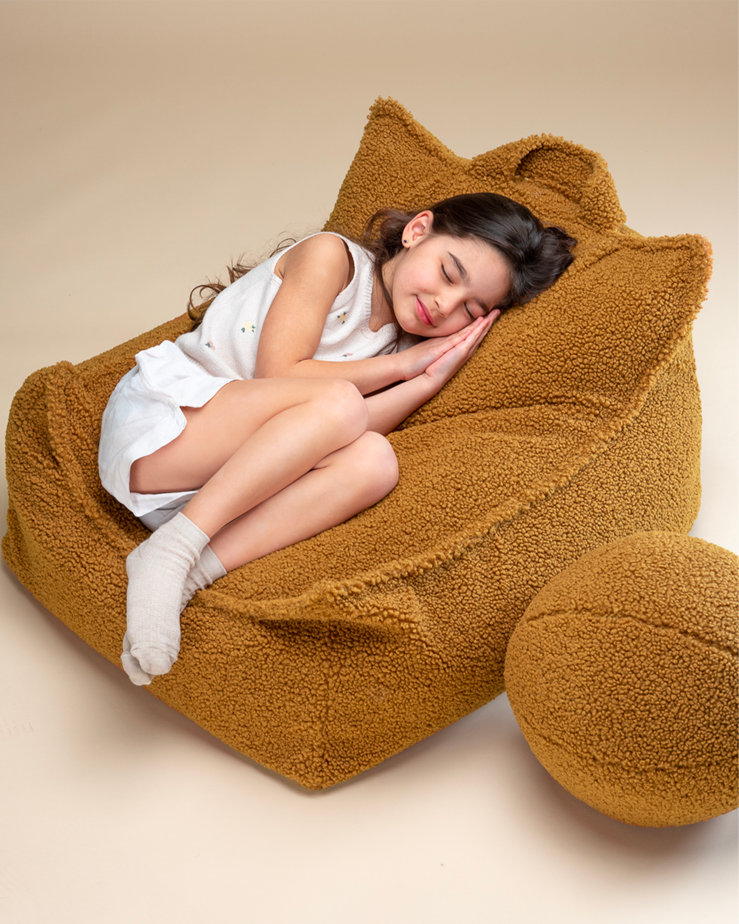 Pouf per bambini in teddy Beanbag