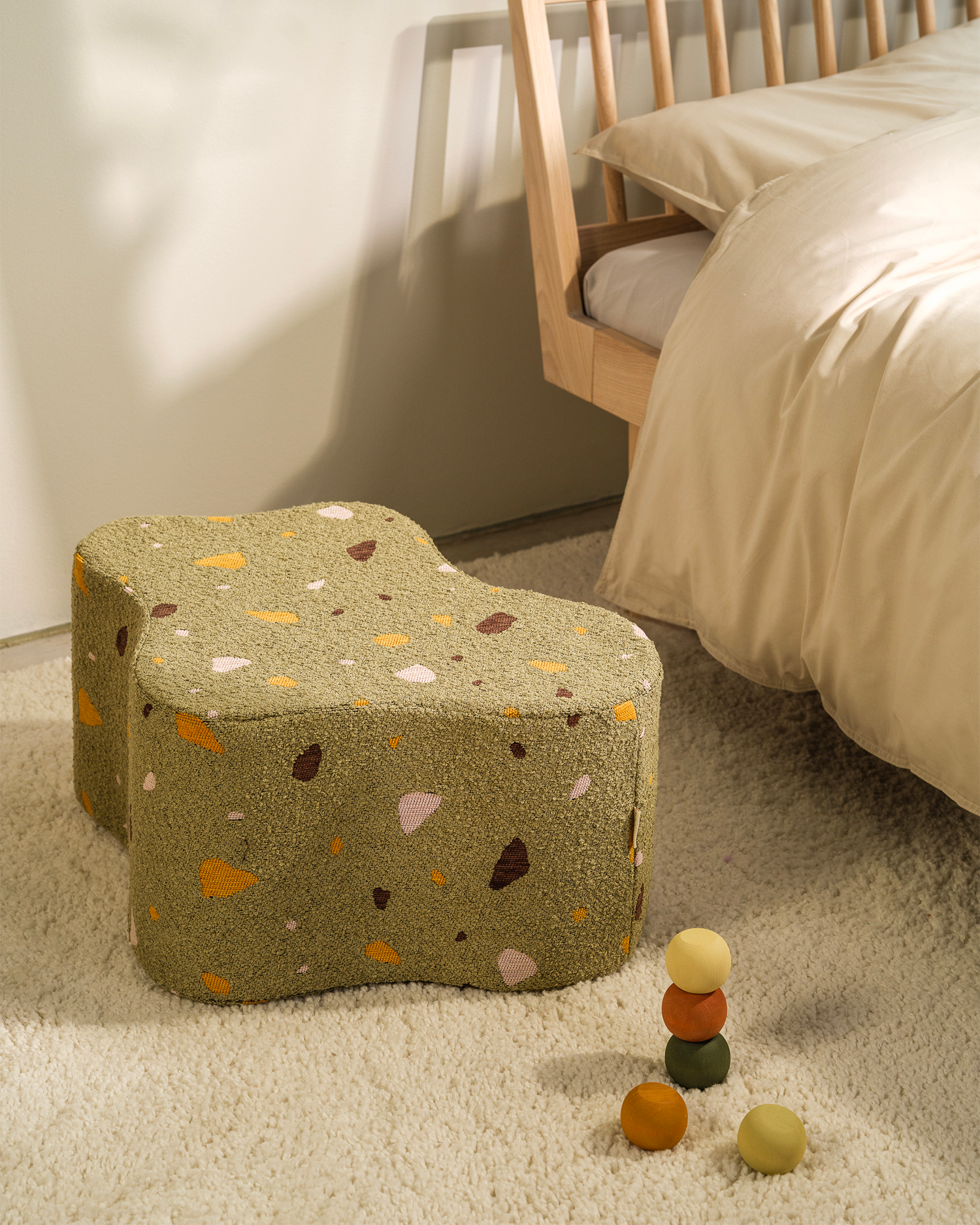 Pouf per bambini Cloud Terrazzo