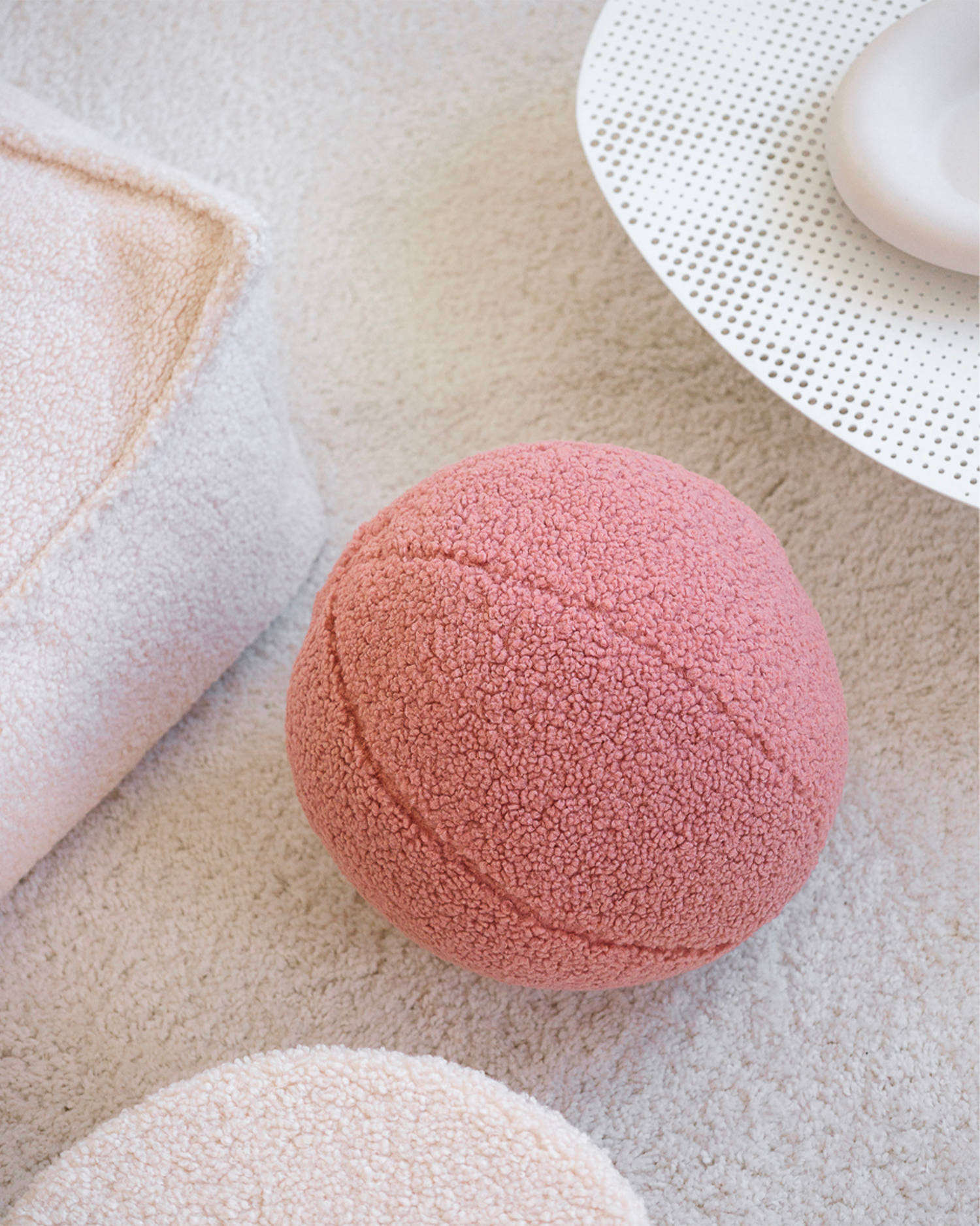 Cuscino in teddy Ball