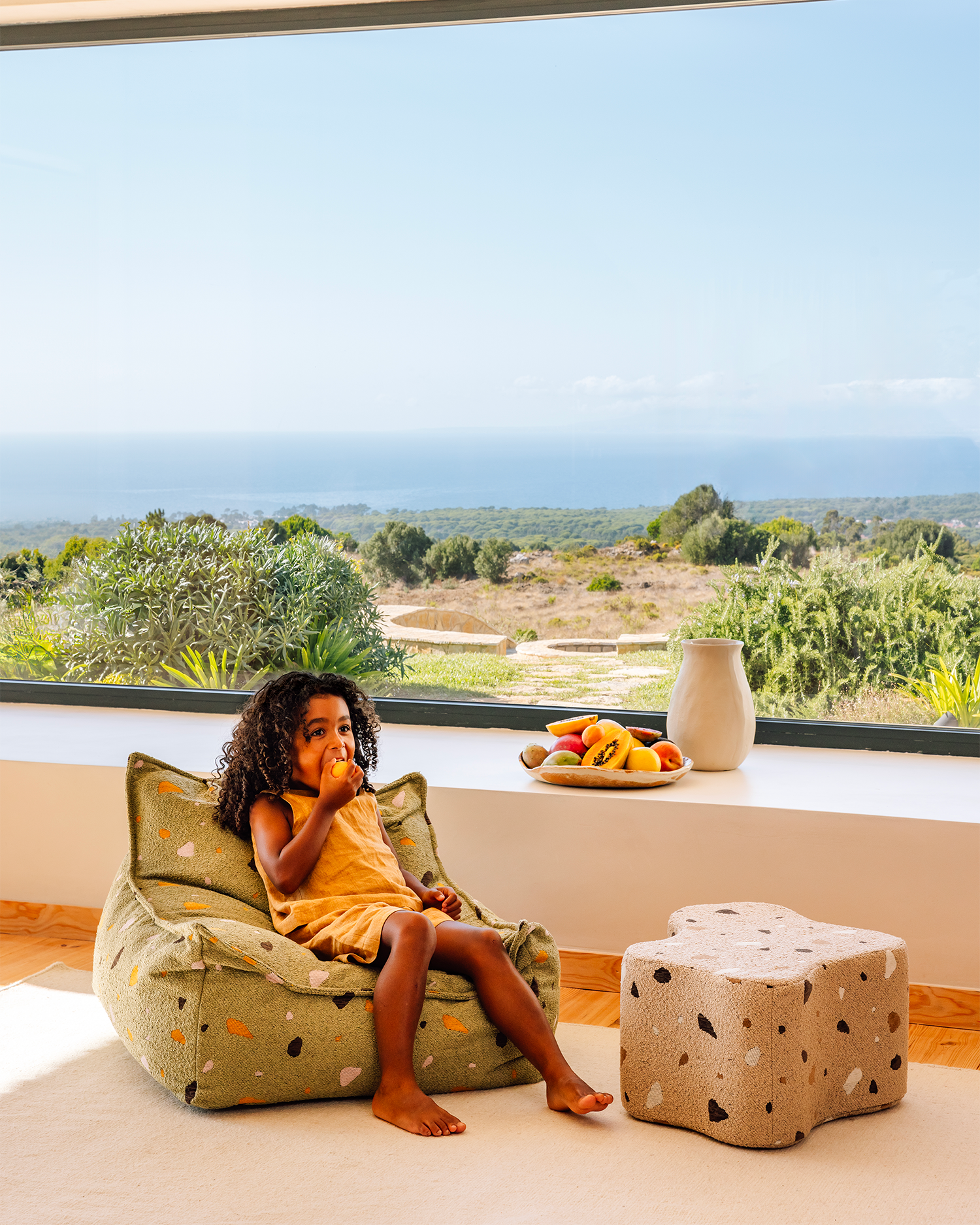 Pouf per bambini Cloud Terrazzo