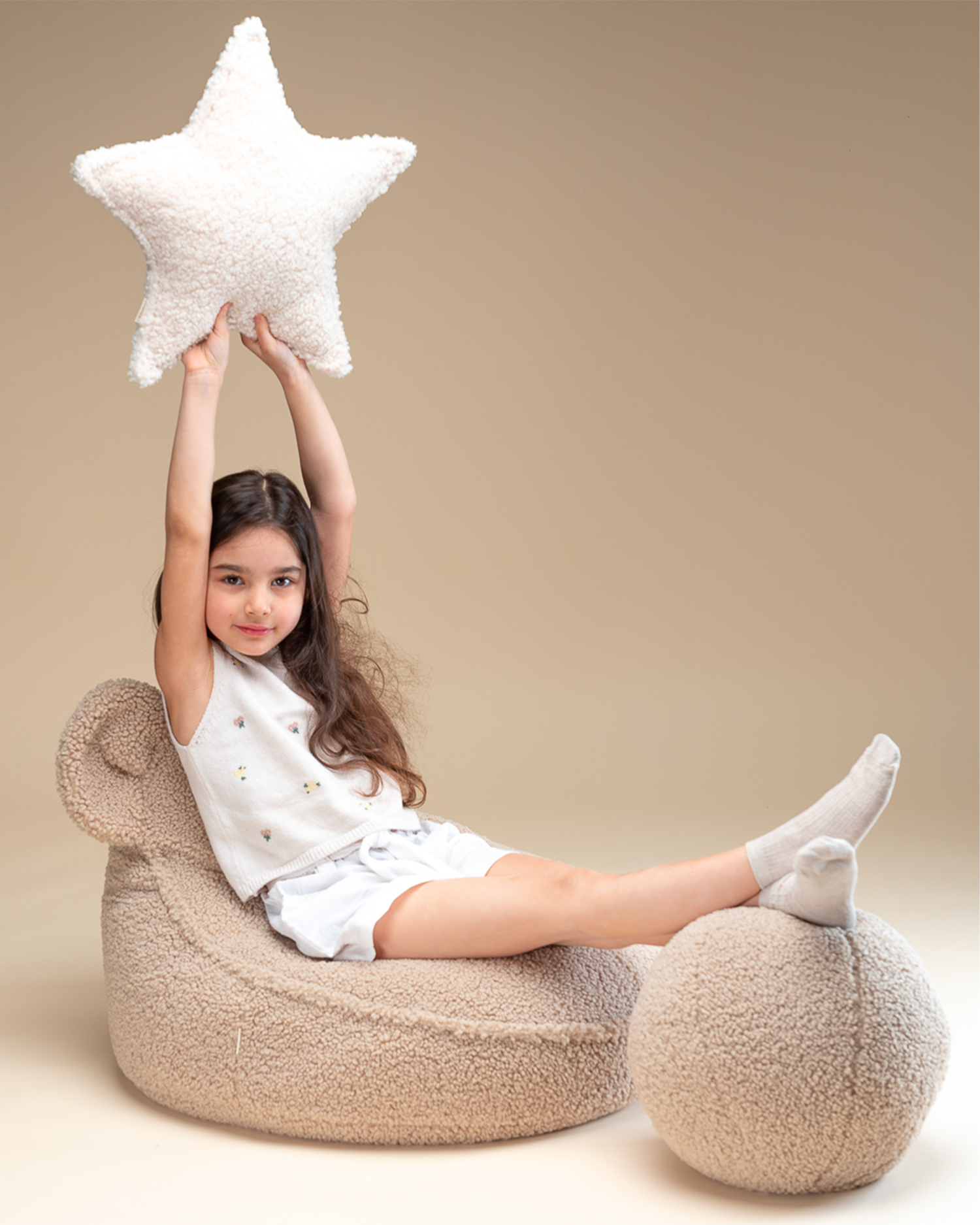 Pouf per bambini in teddy Bear