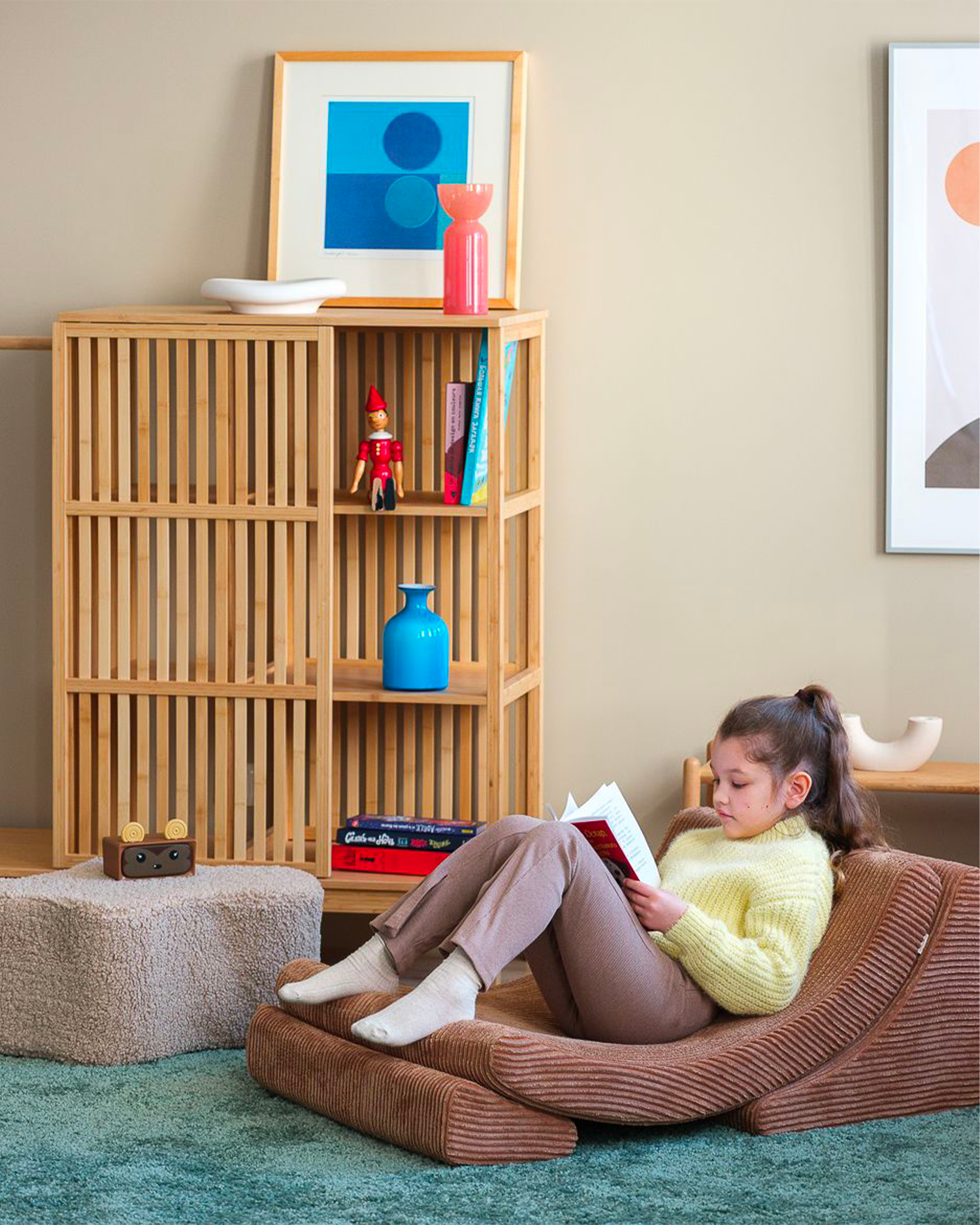 Pouf per bambini in teddy Cloud