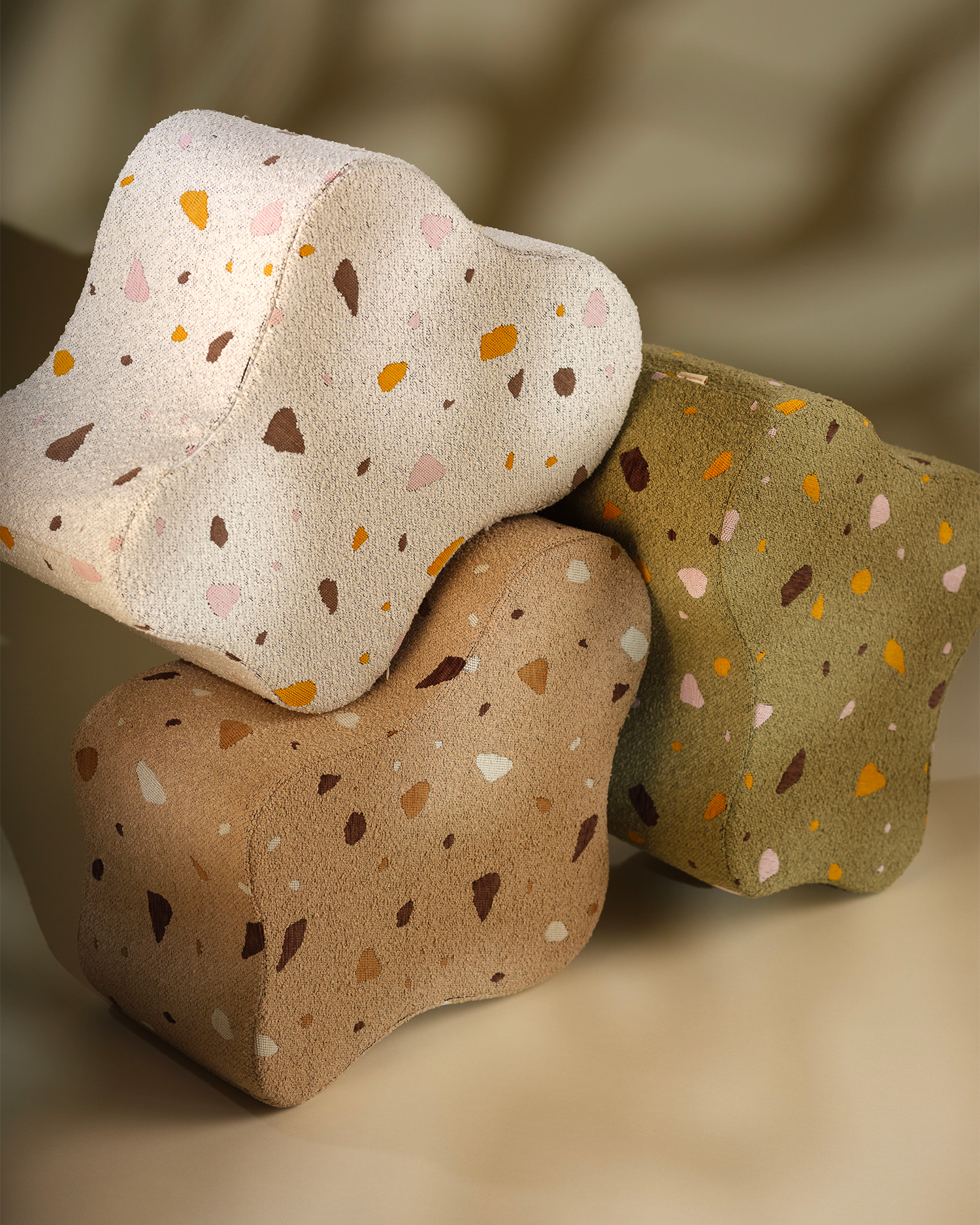 Pouf per bambini Cloud Terrazzo