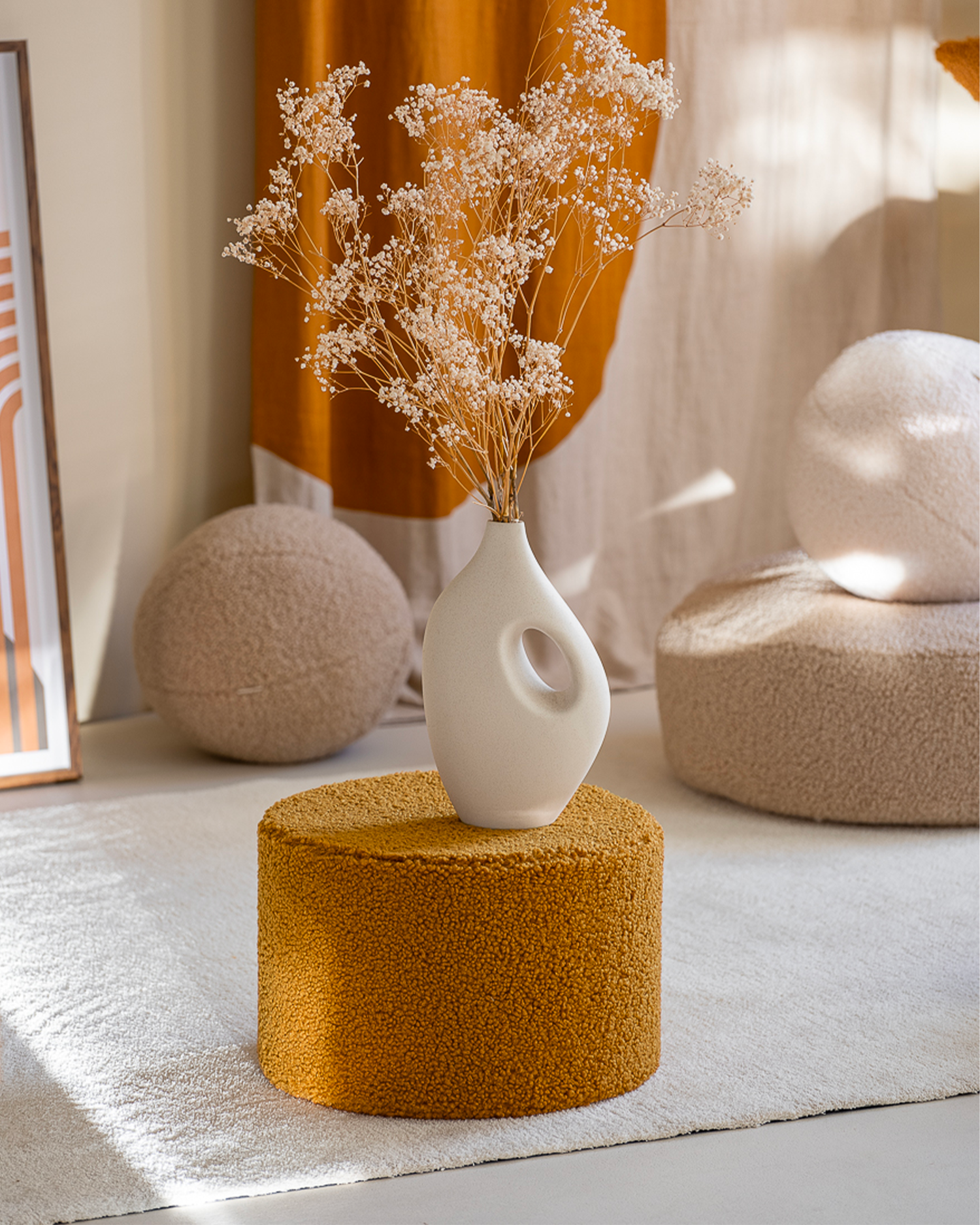 Pouf per bambini in teddy