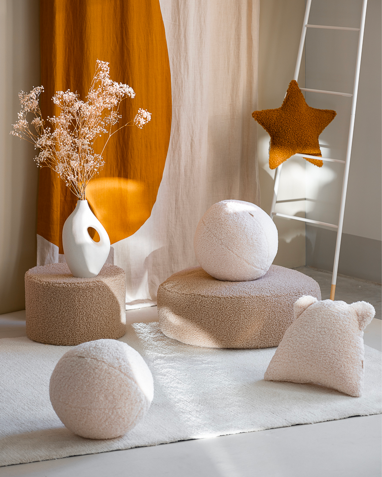 Cuscino in teddy Ball