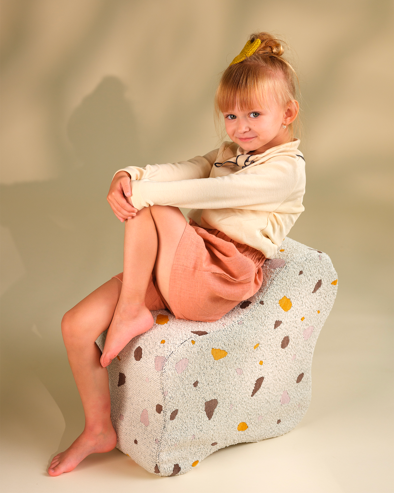 Pouf per bambini Cloud Terrazzo