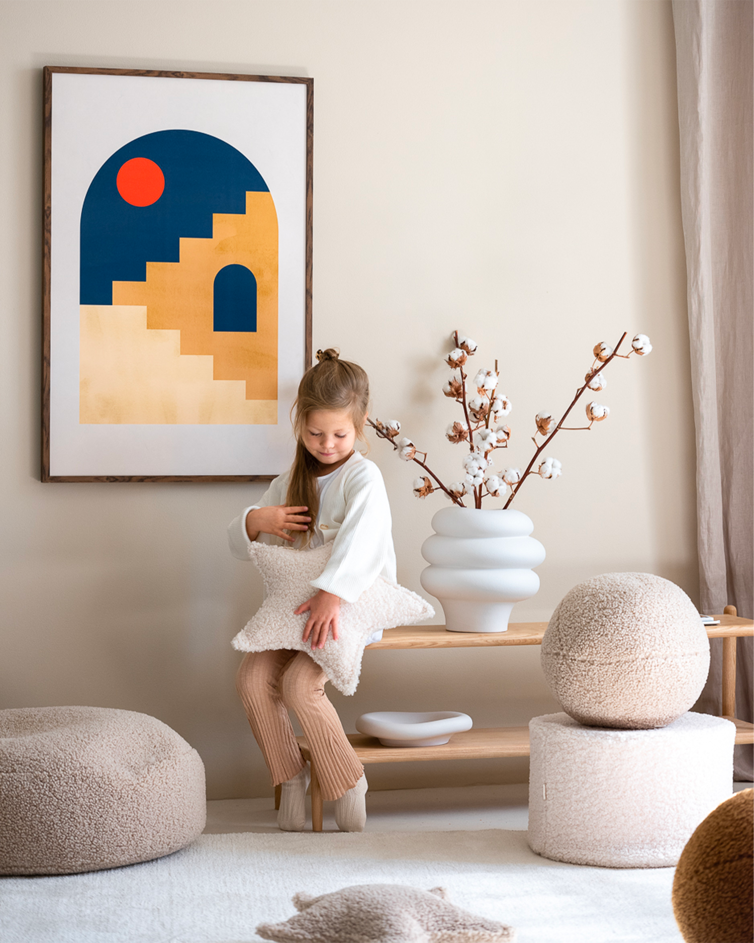 Cuscino in teddy Ball