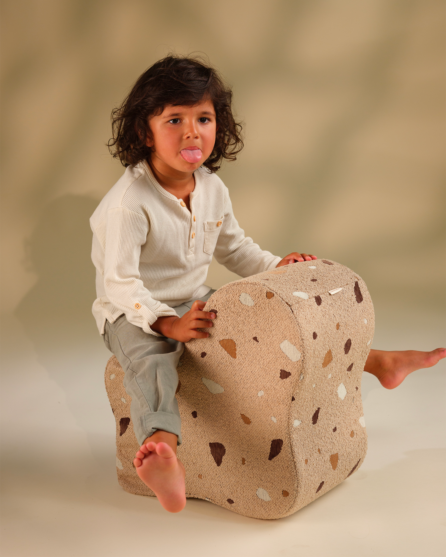 Pouf per bambini Cloud Terrazzo