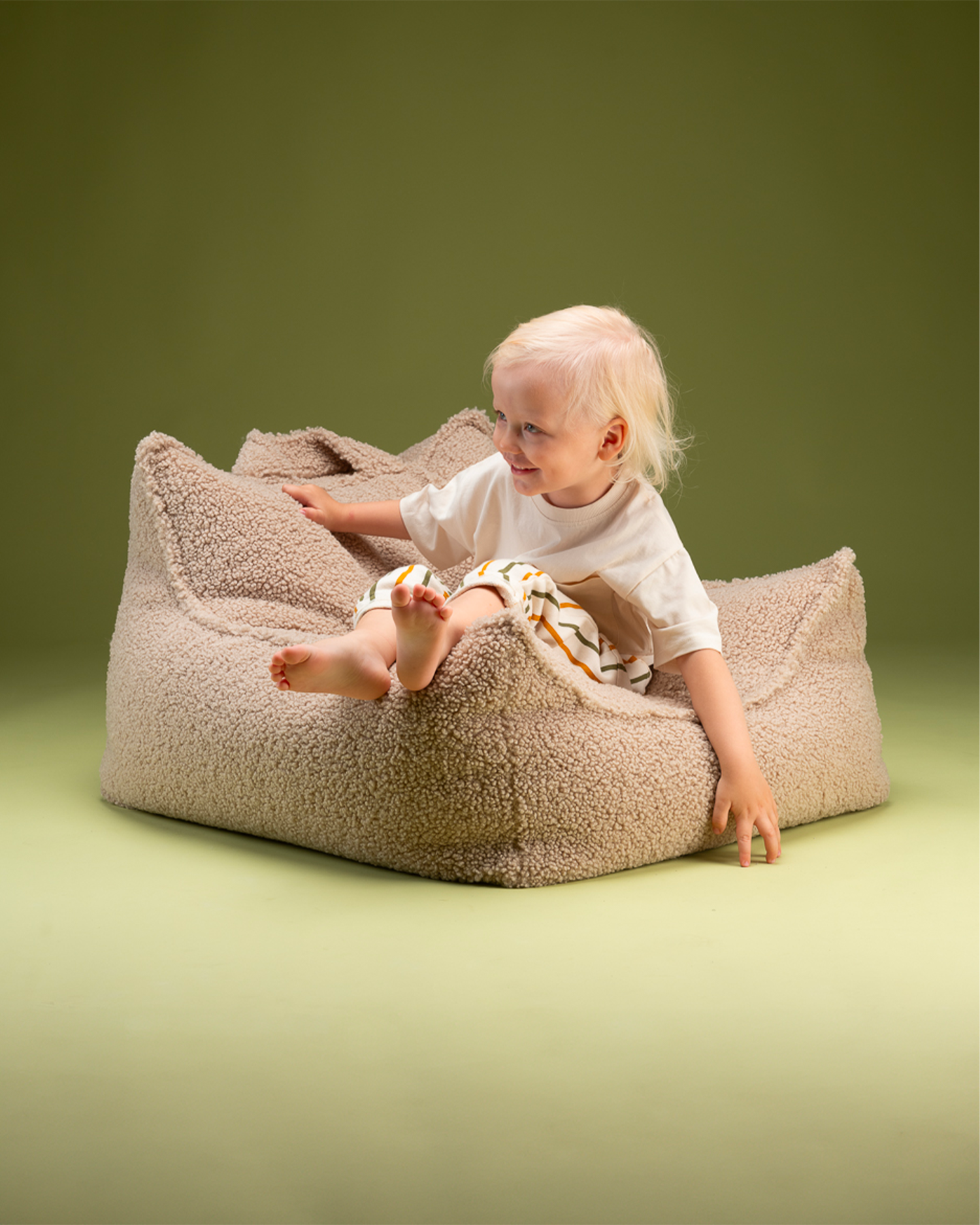 Pouf per bambini in teddy Beanbag