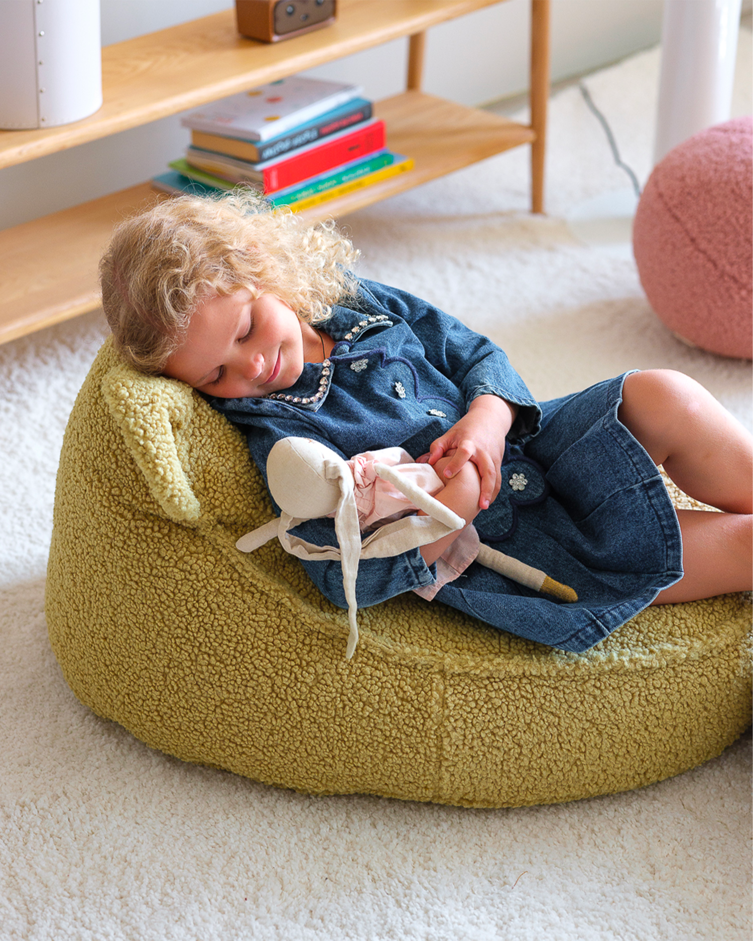 Pouf per bambini in teddy Bear