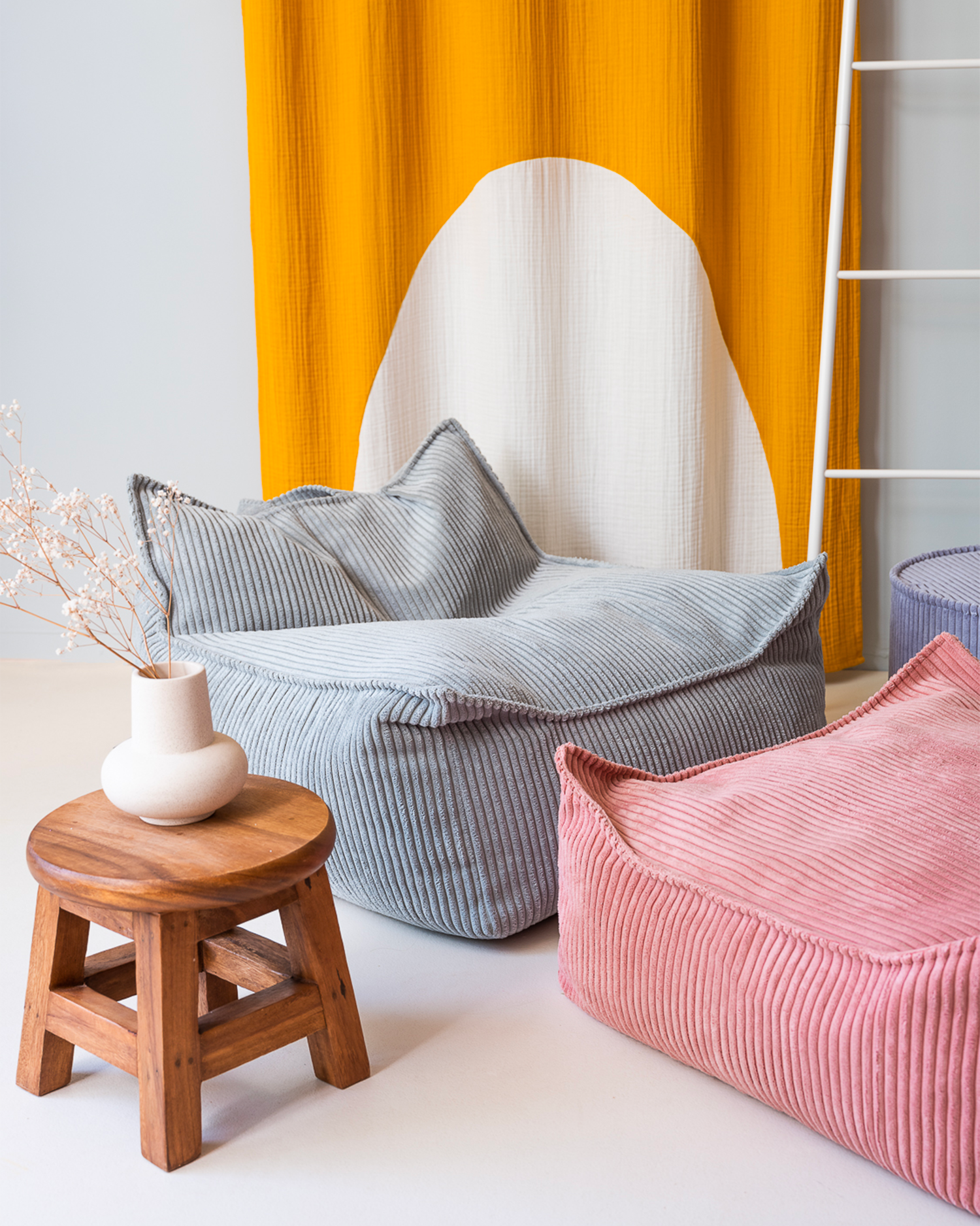 Pouf per bambini in velluto a coste Beanbag