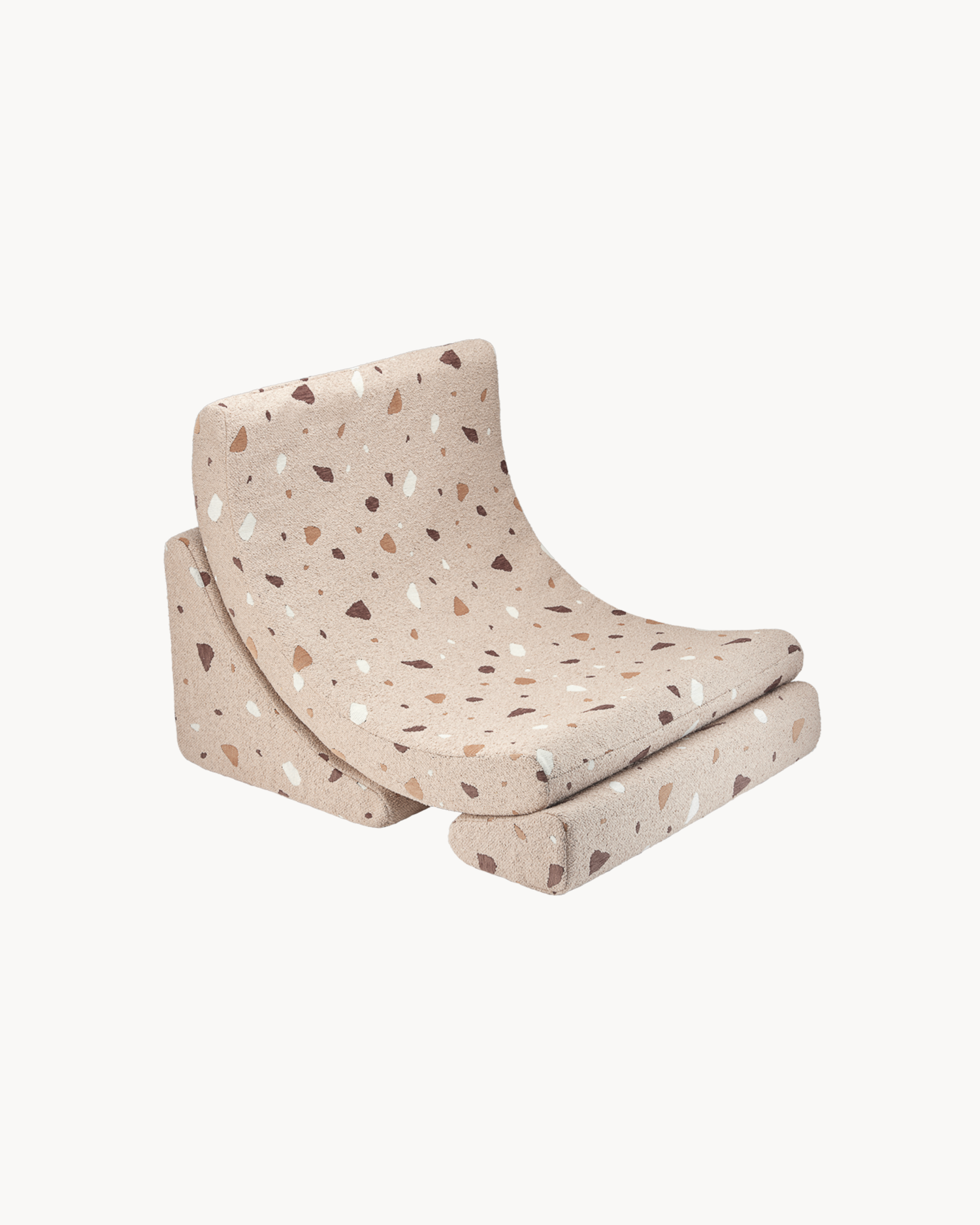Poltrona per bambini Moon Terrazzo, sabbia