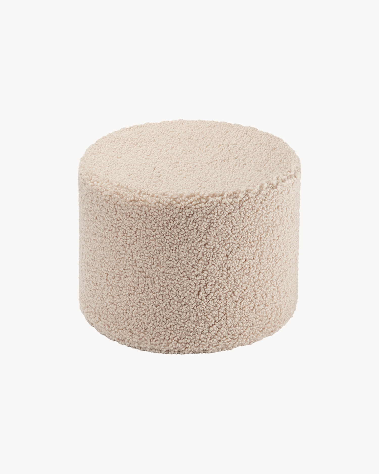 Pouf per bambini in teddy, nocciola