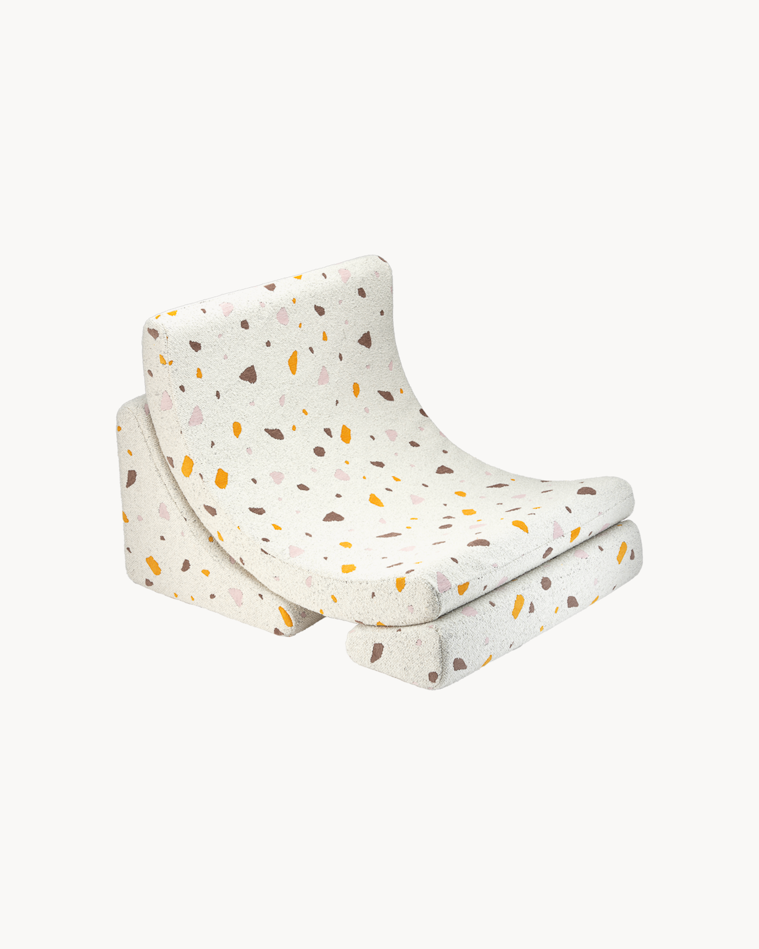 Poltrona per bambini Moon Terrazzo, marmo