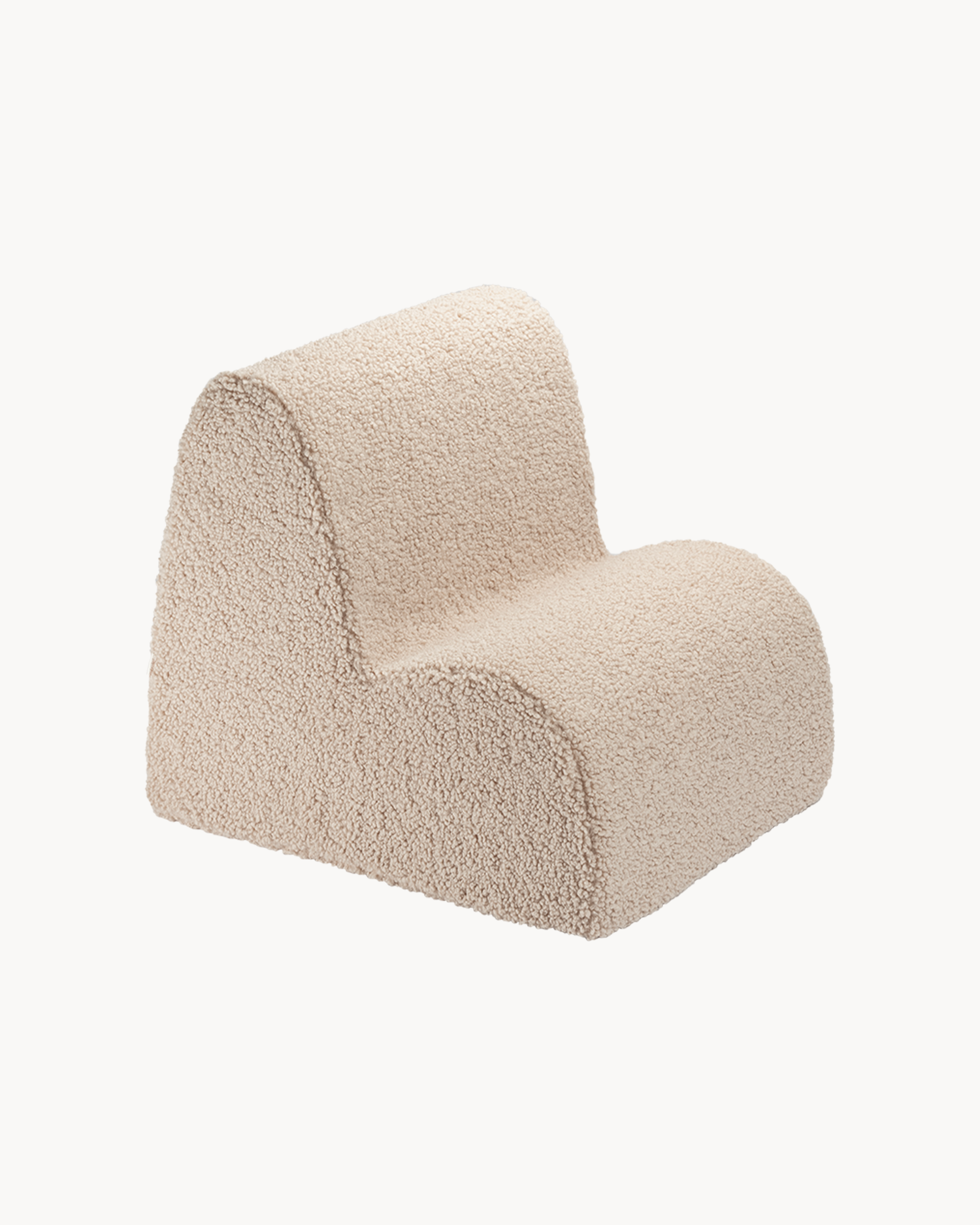 Sedia per bambini in teddy Cloud, nocciola