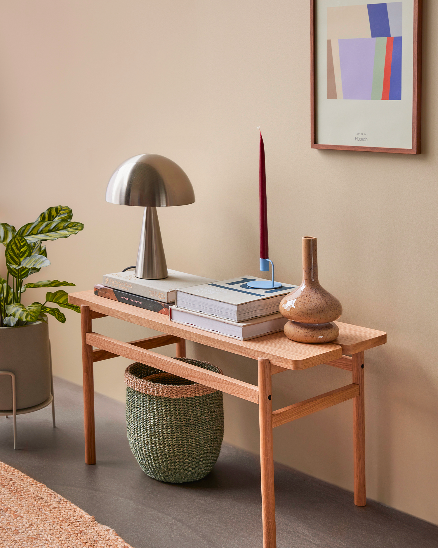 Lampada da tavolo Mush Mini, argento