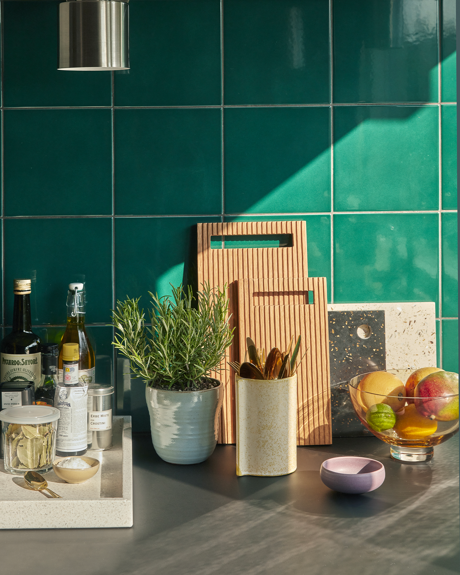 Set 2 taglieri in terrazzo Shade