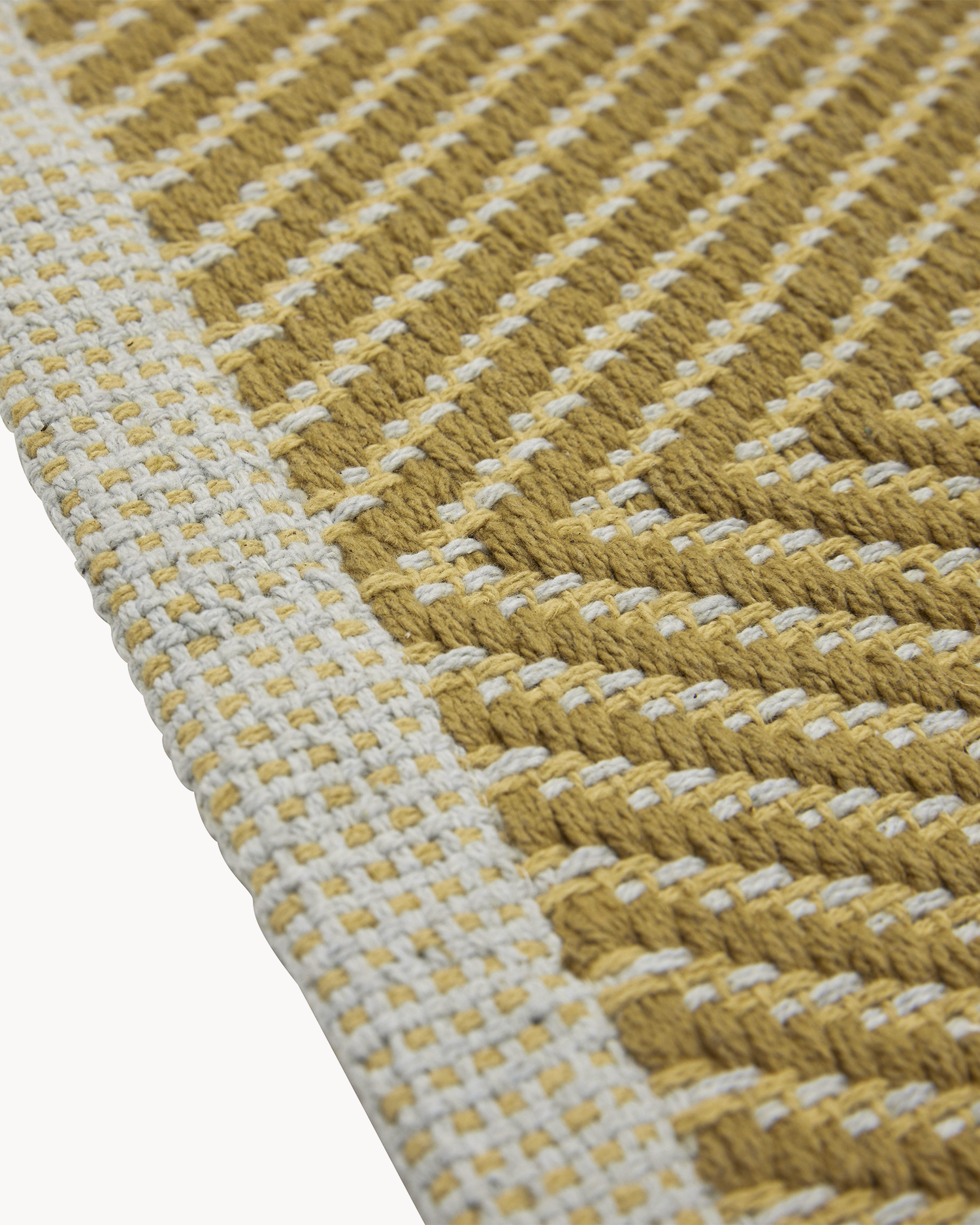 Tappeto in cotone Mellow, giallo