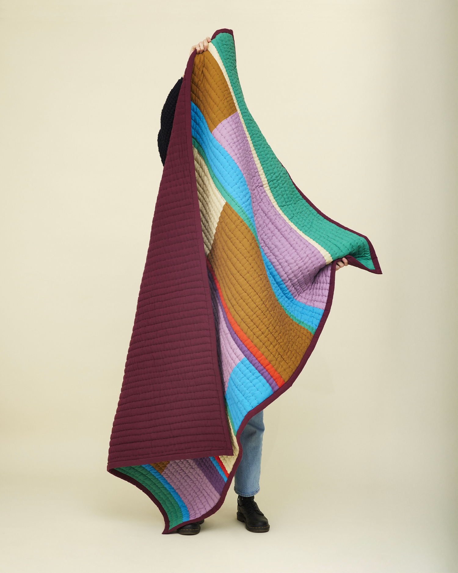 Plaid trapuntato in cotone Pavilion