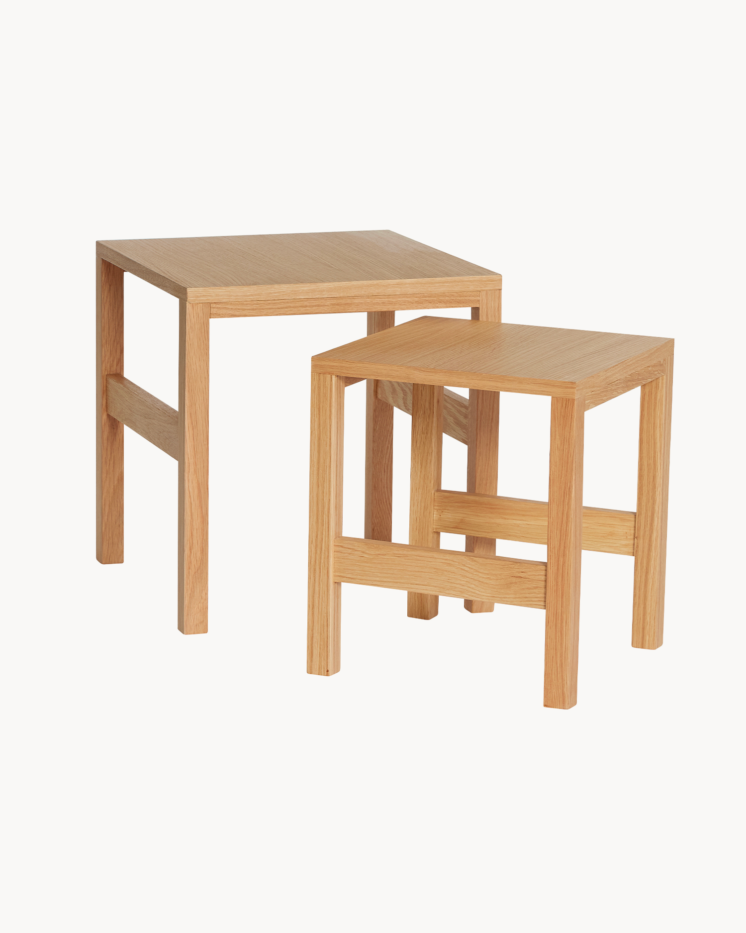 Set 2 tavolini in legno Puzzle