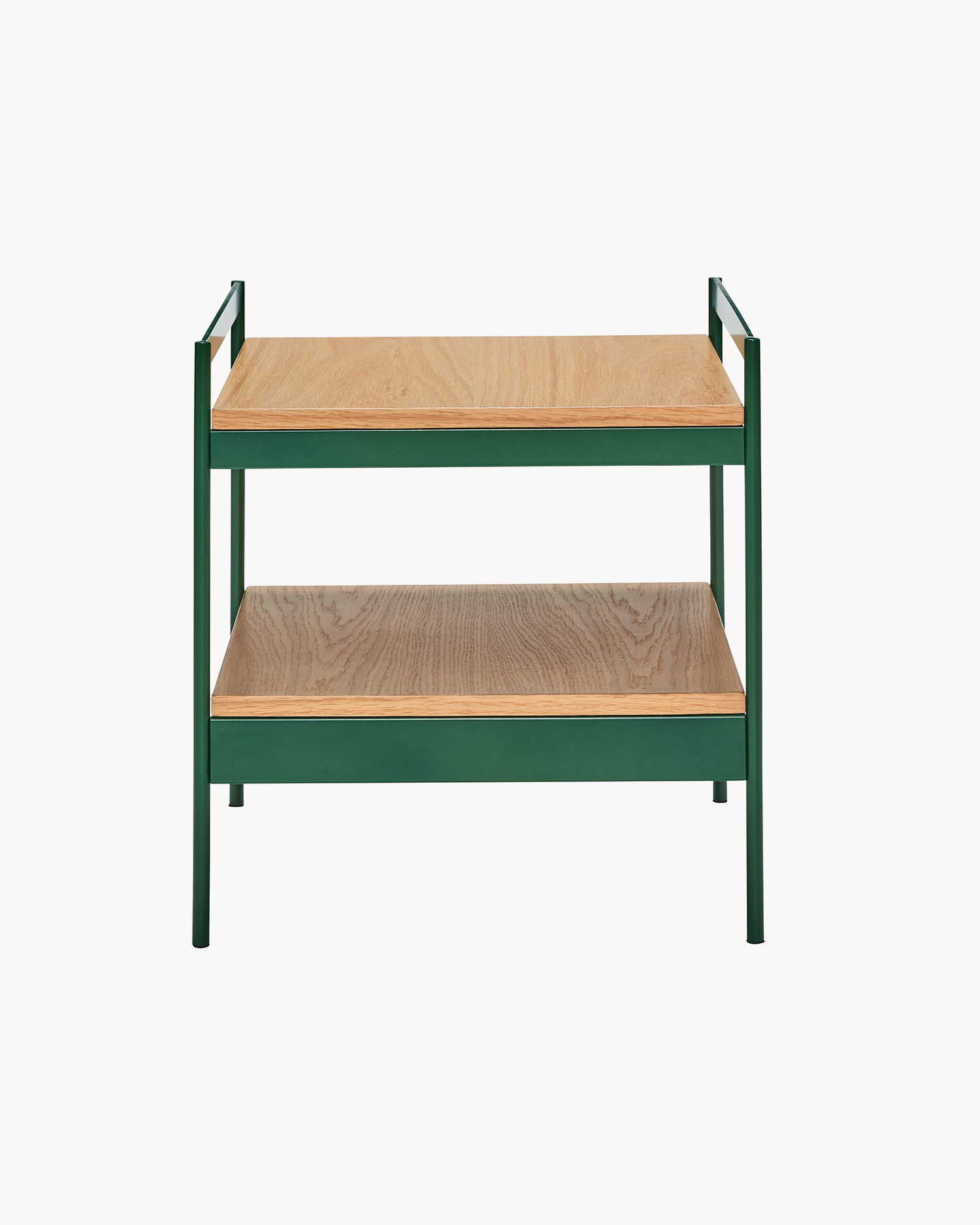 Tavolino in legno di quercia e metallo Jaunty