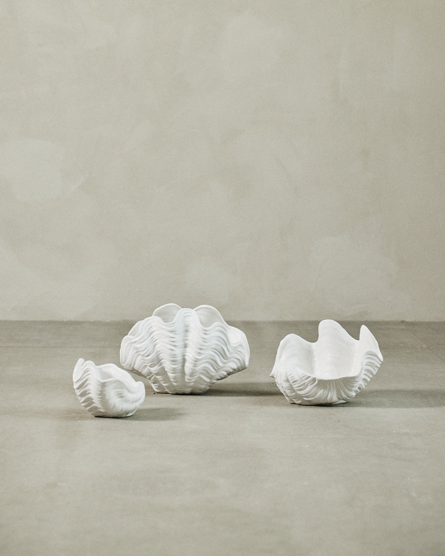 Decorazione in ceramica Sheline, bianco