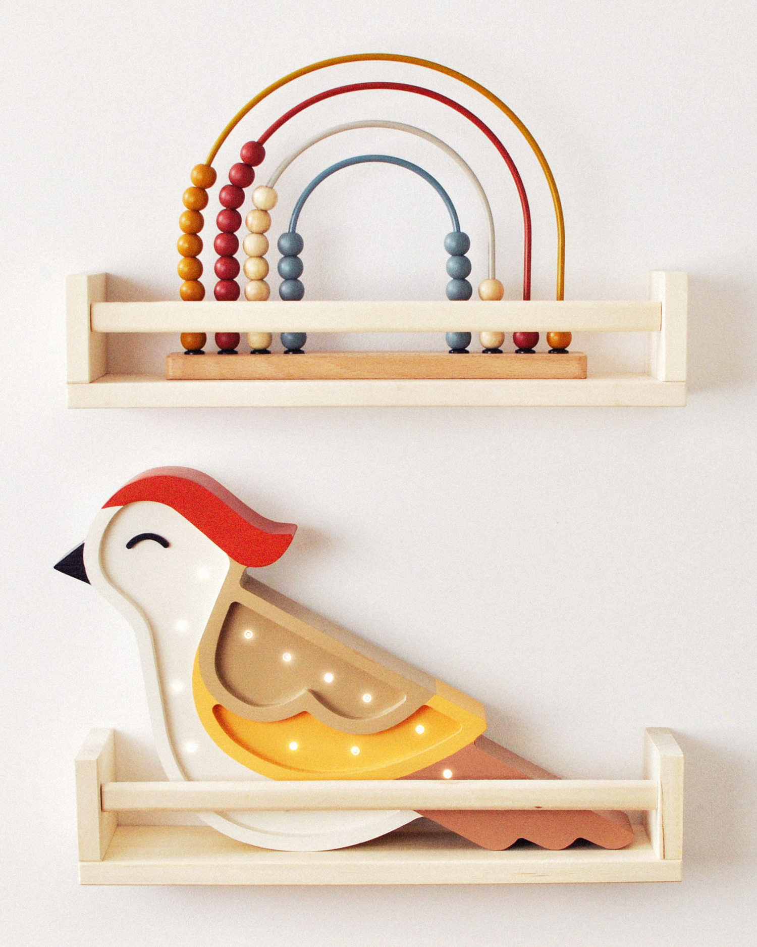 Lampada portatile in legno Bird