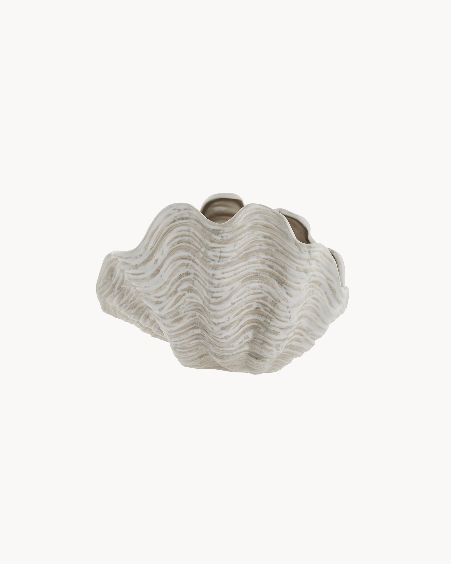 Decorazione in ceramica Sheline, beige