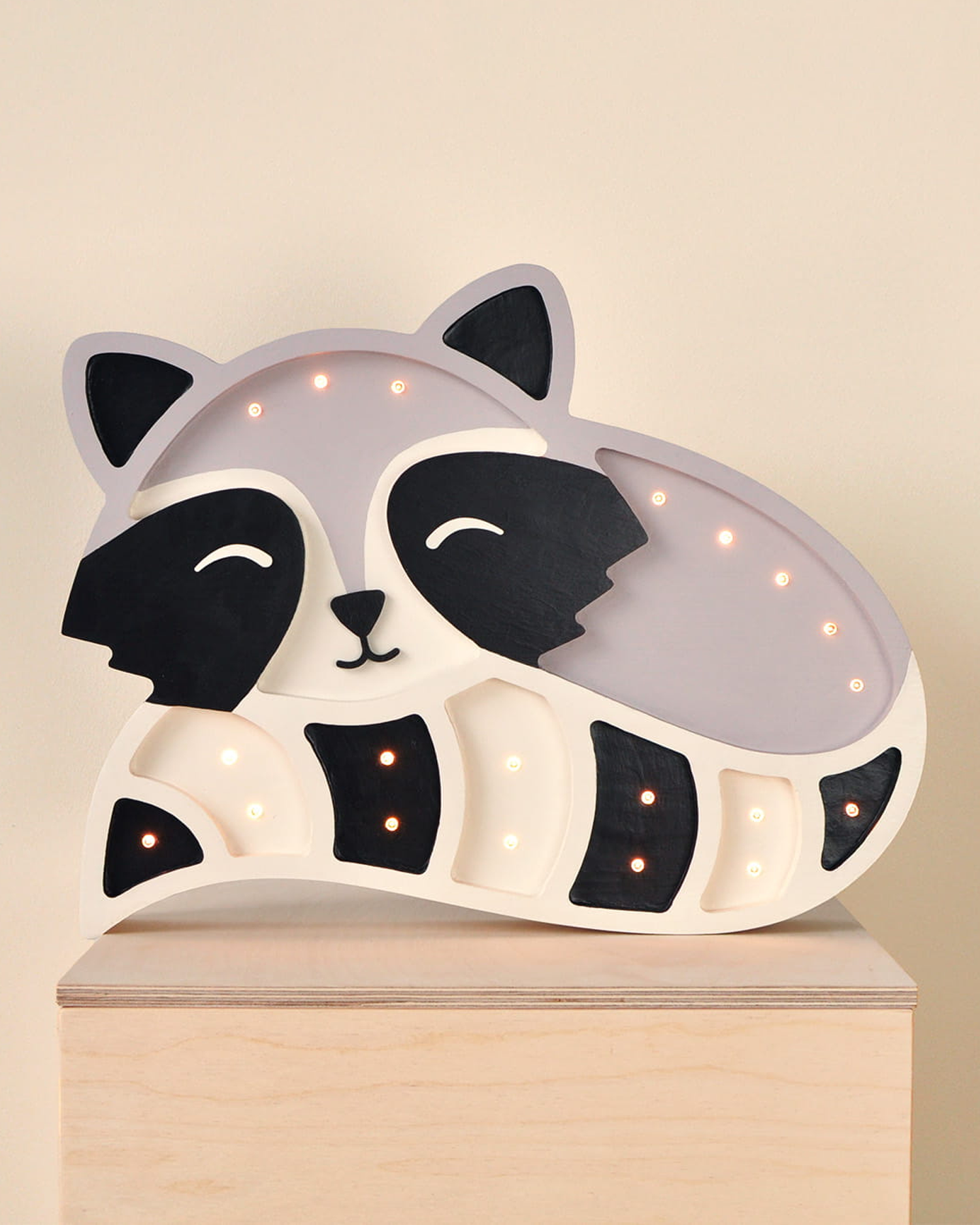 Lampada portatile in legno Raccoon